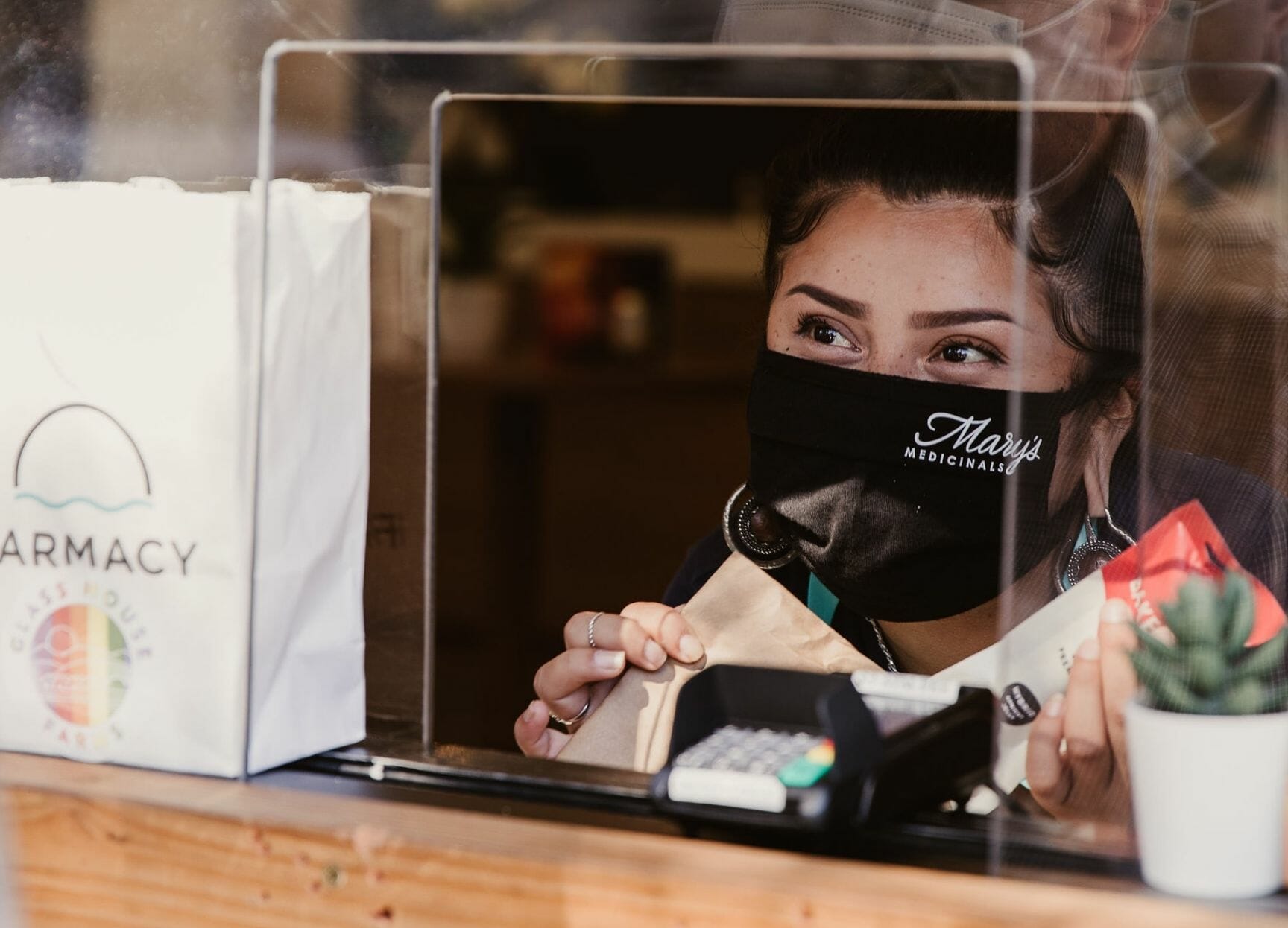 Customers shopping at the Berkeley dispensary