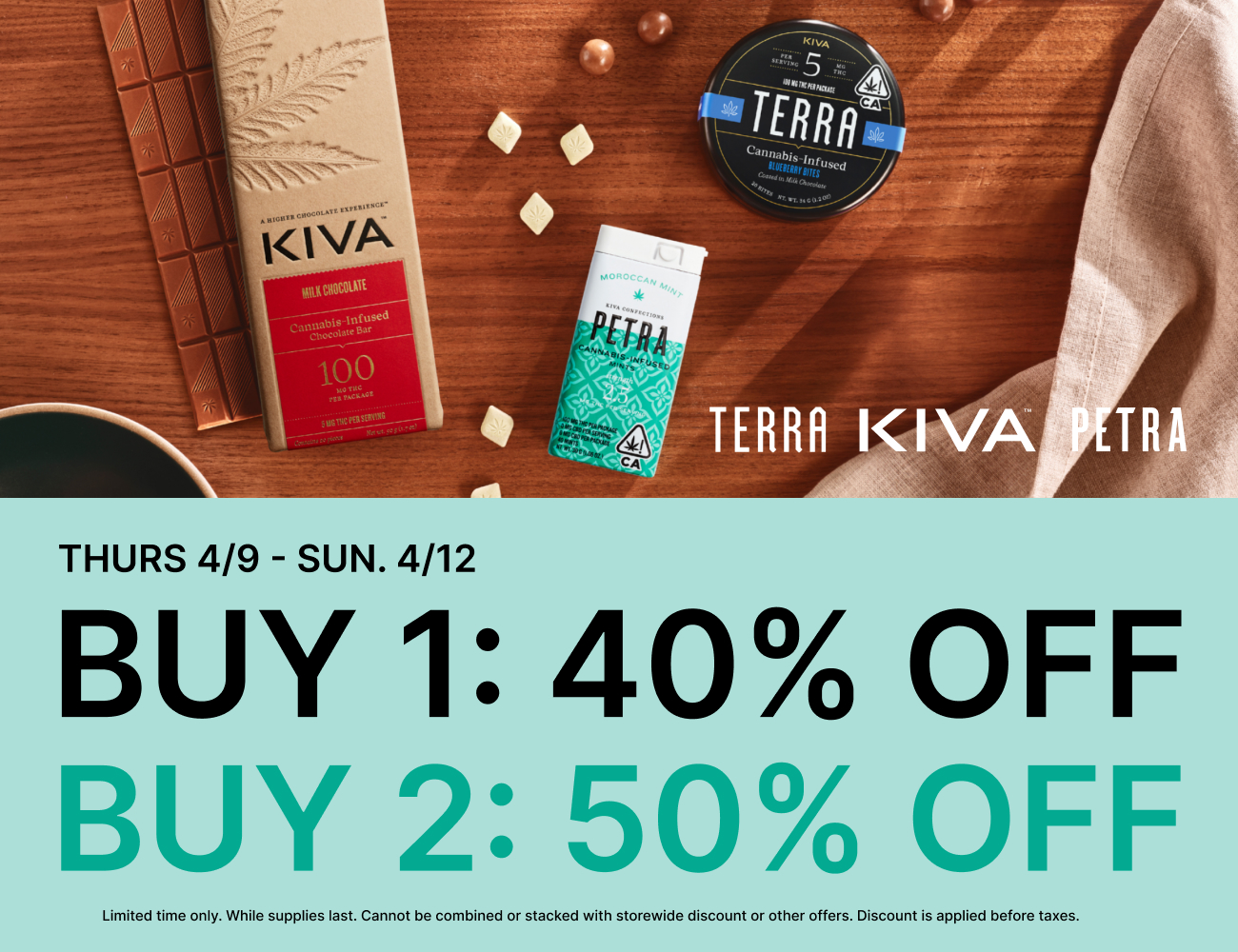 50% Off KIVA Brands
