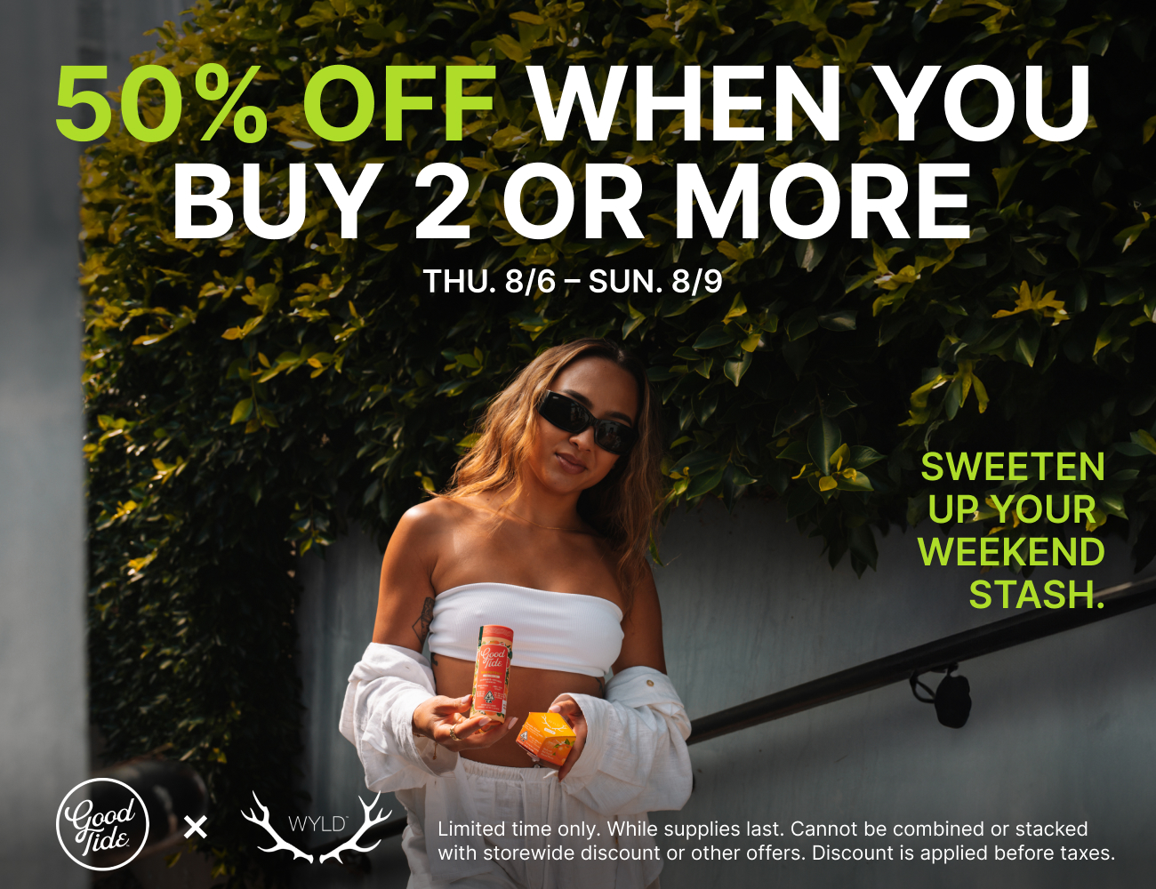 50%  Off Wyld & GoodTide