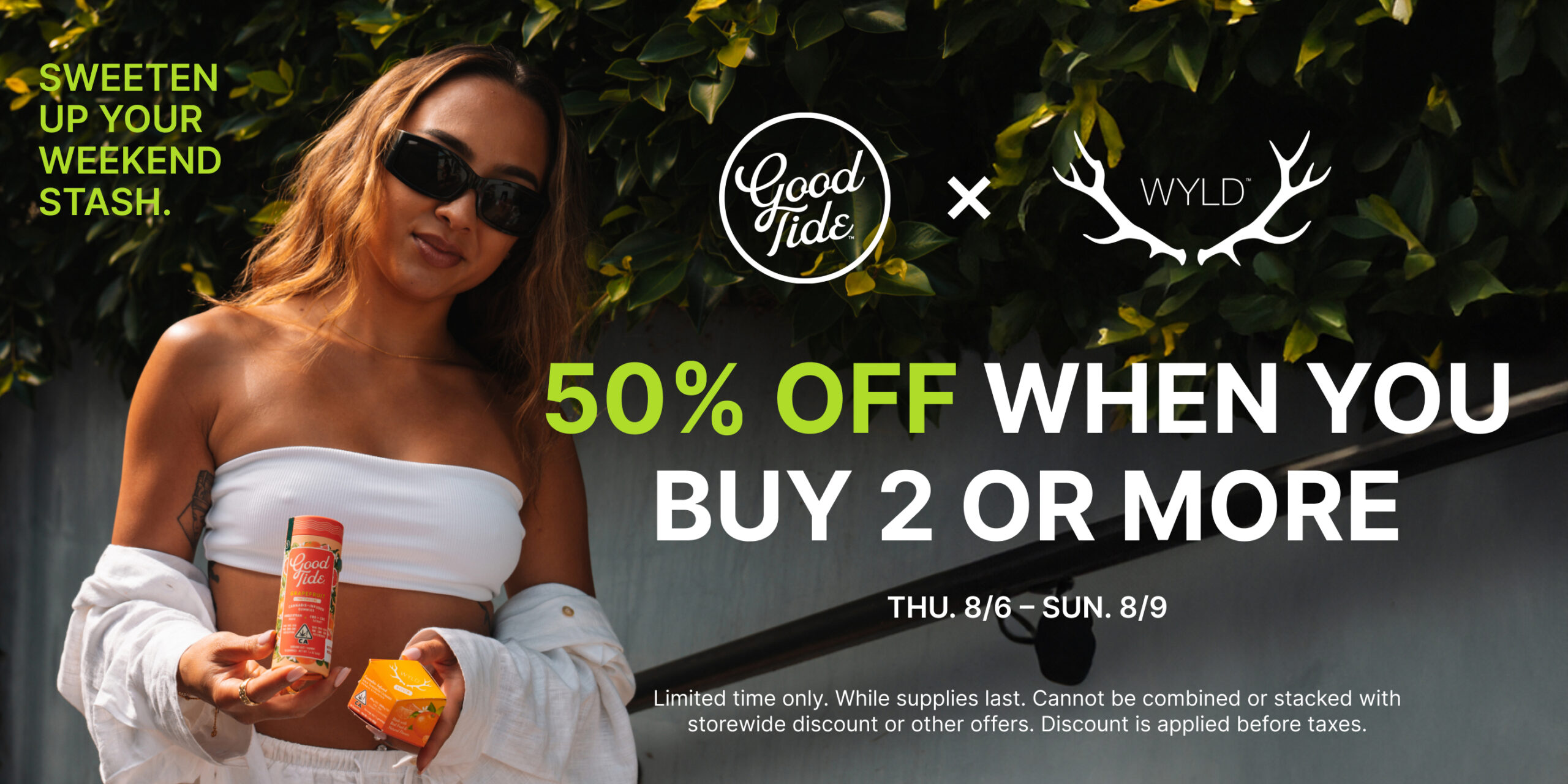 50%  Off Wyld & GoodTide