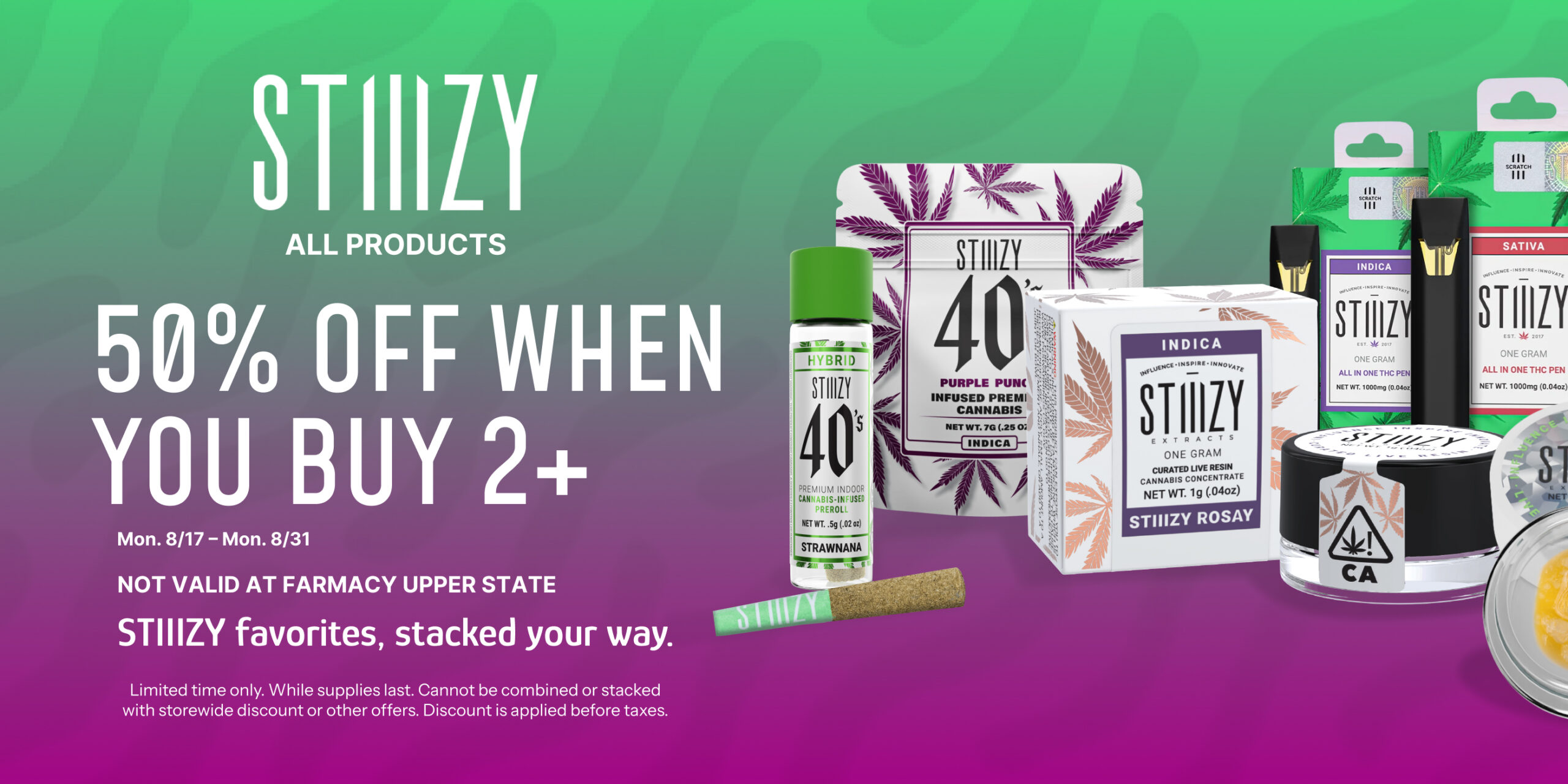 50% Off STIIIZY