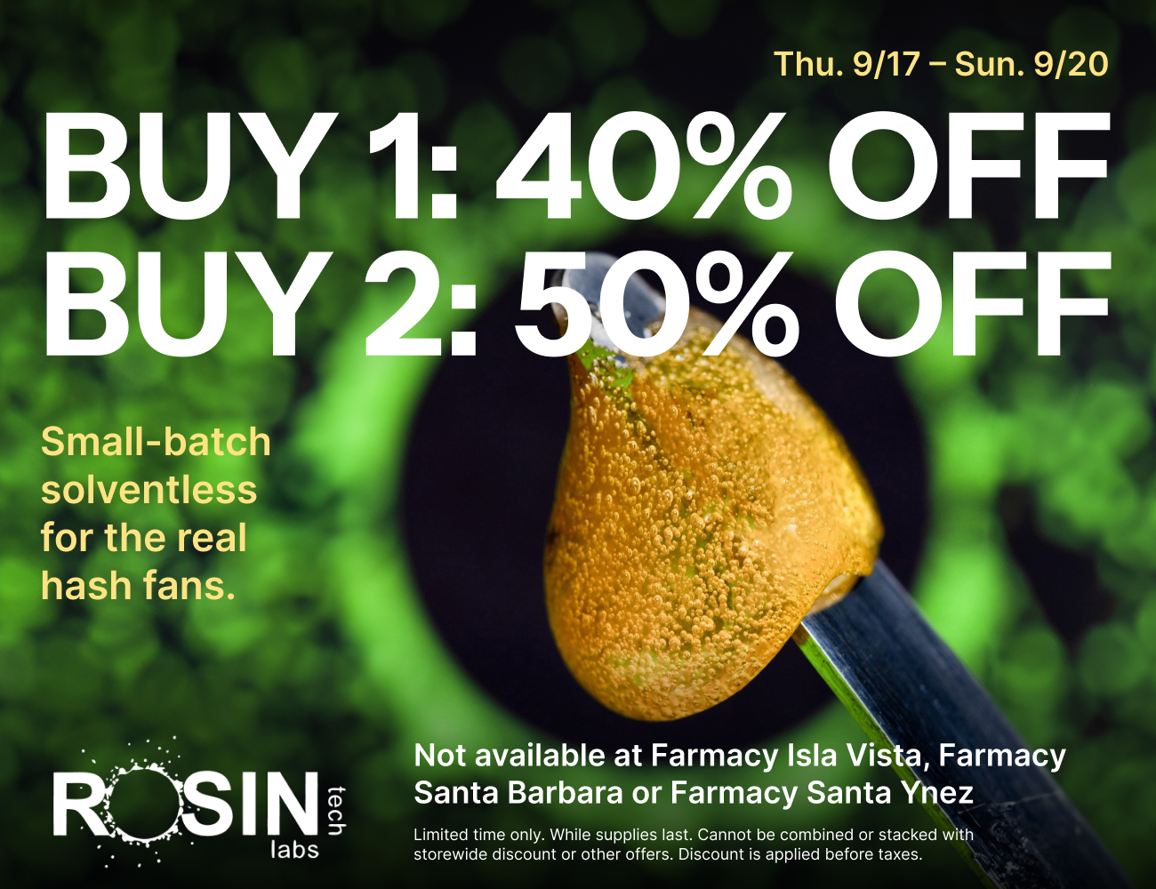 50% Off Rosin Tech Labs
