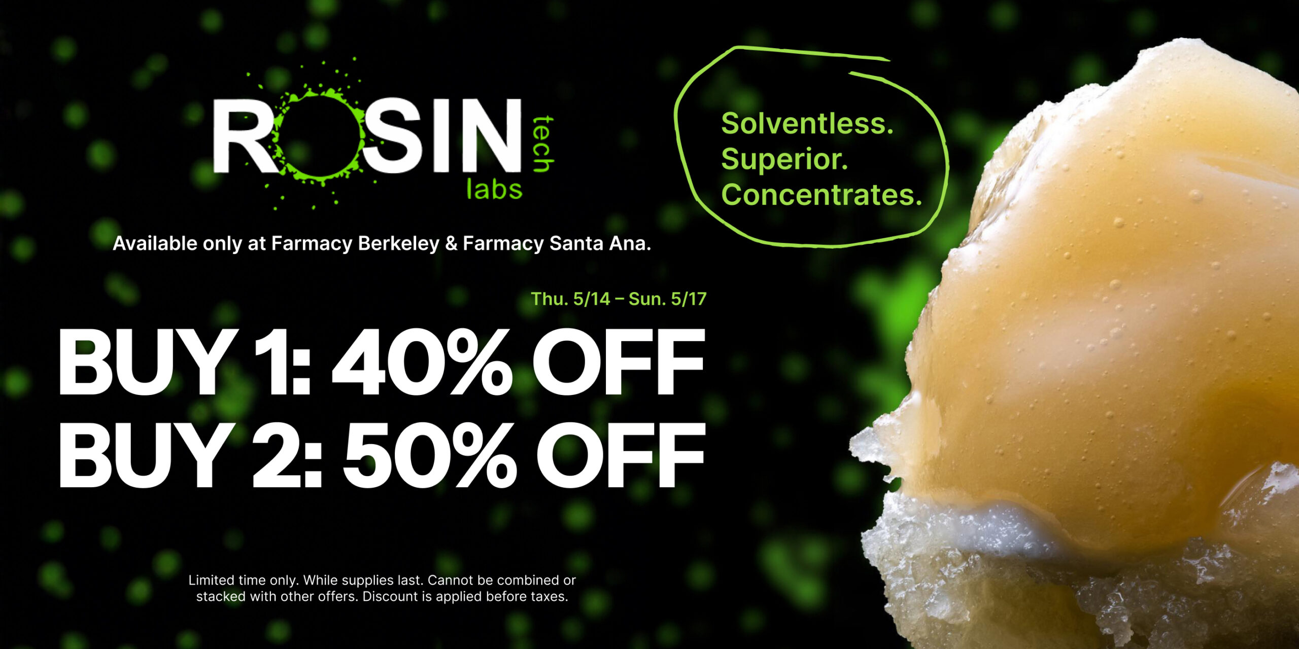 50% Off Rosin Tech Labs