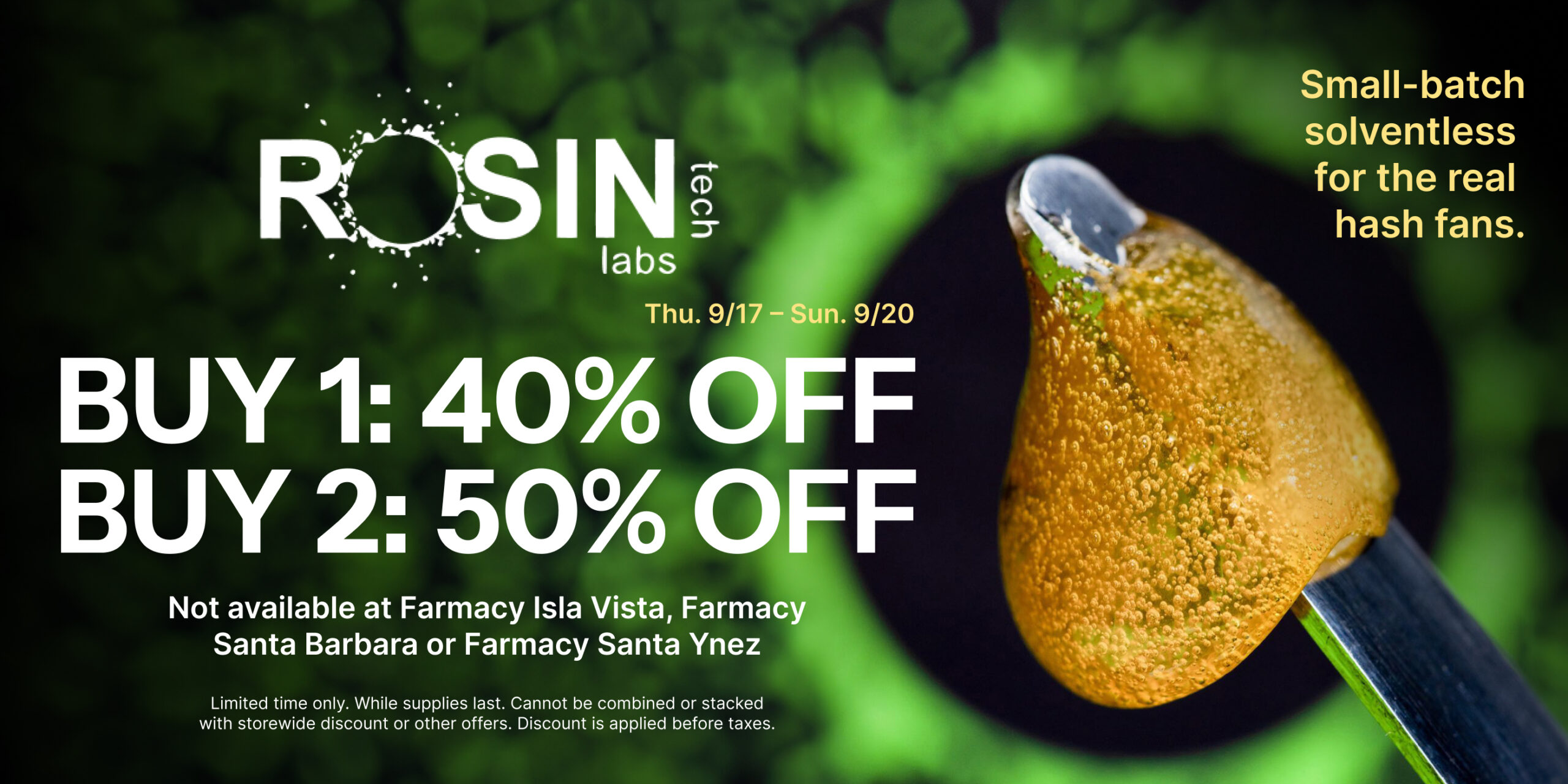 50% Off Rosin Tech Labs