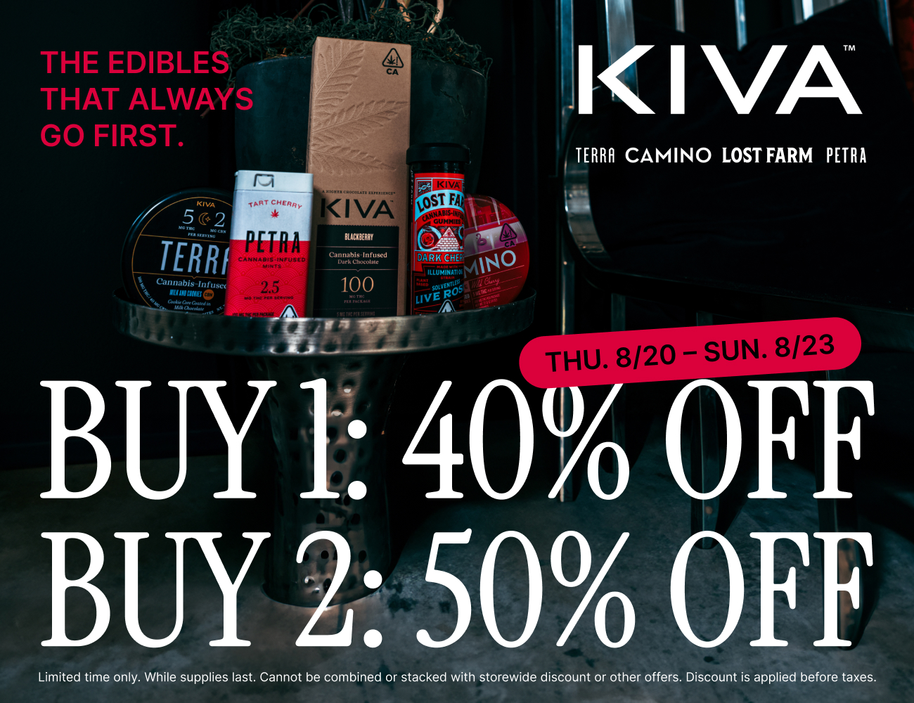 50% Off KIVA Brands