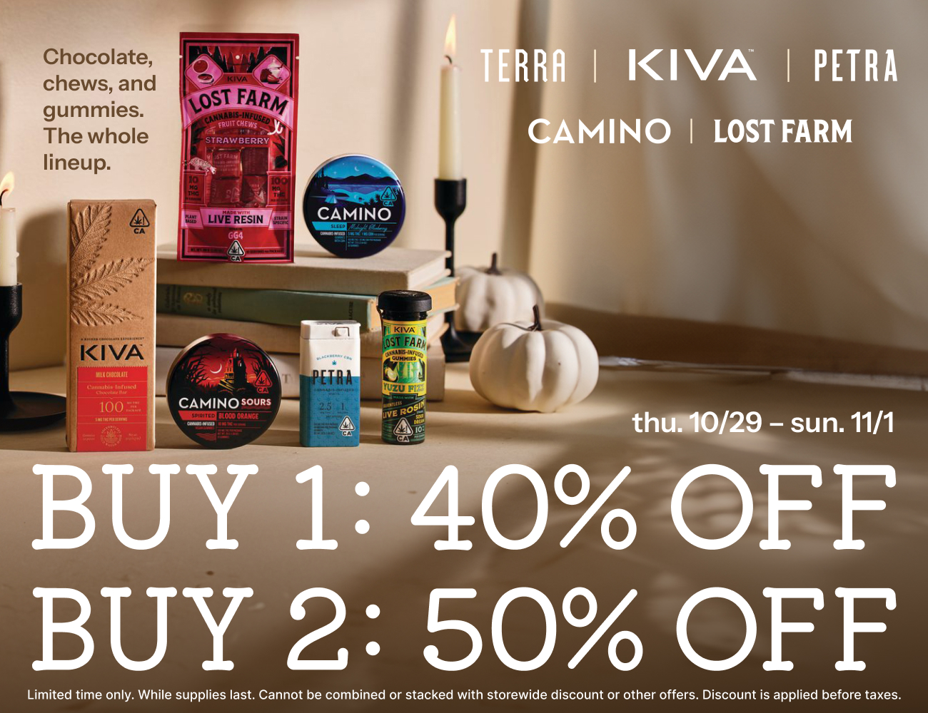 50% Off KIVA Brands