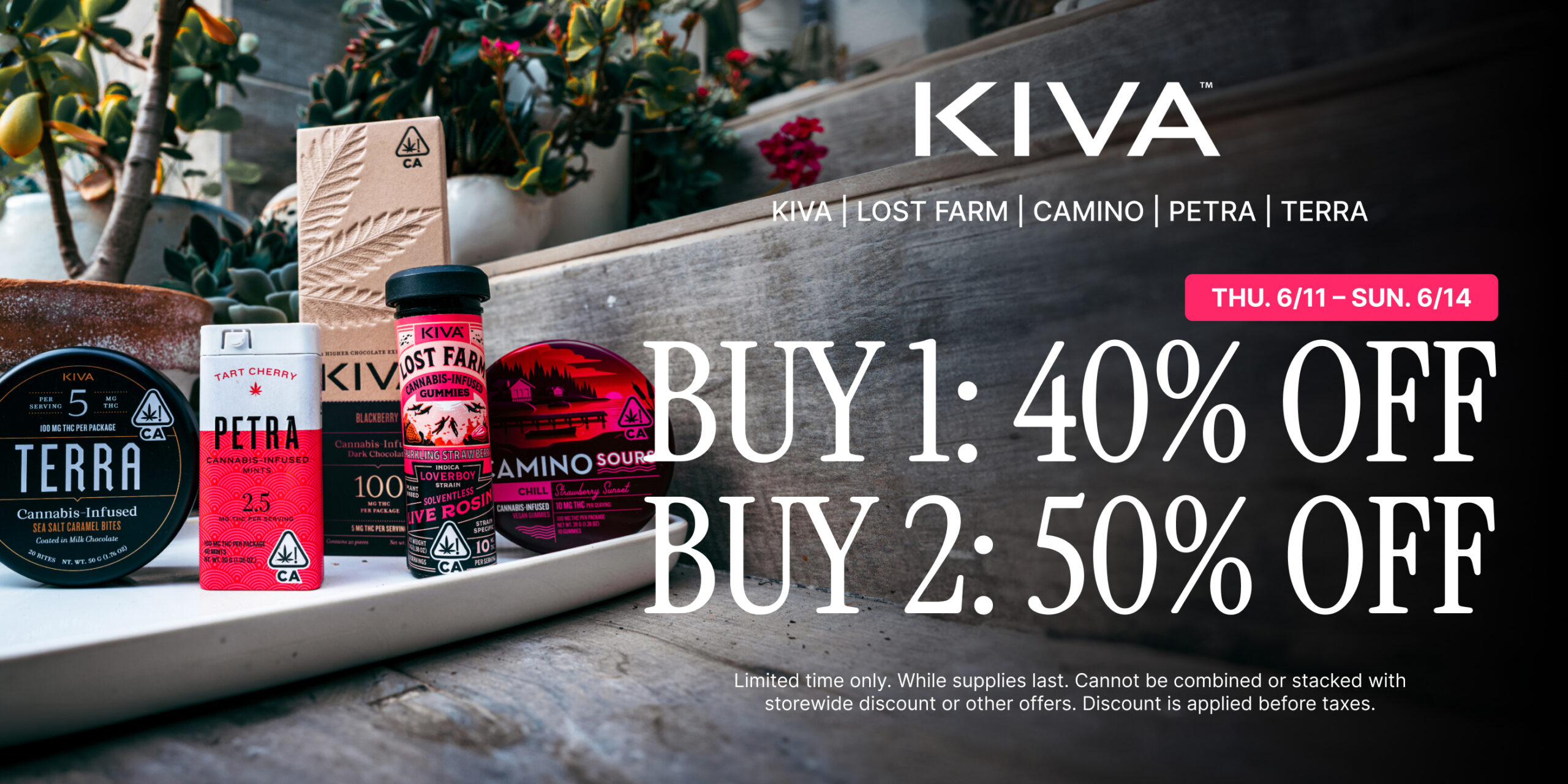 50% Off KIVA Brands