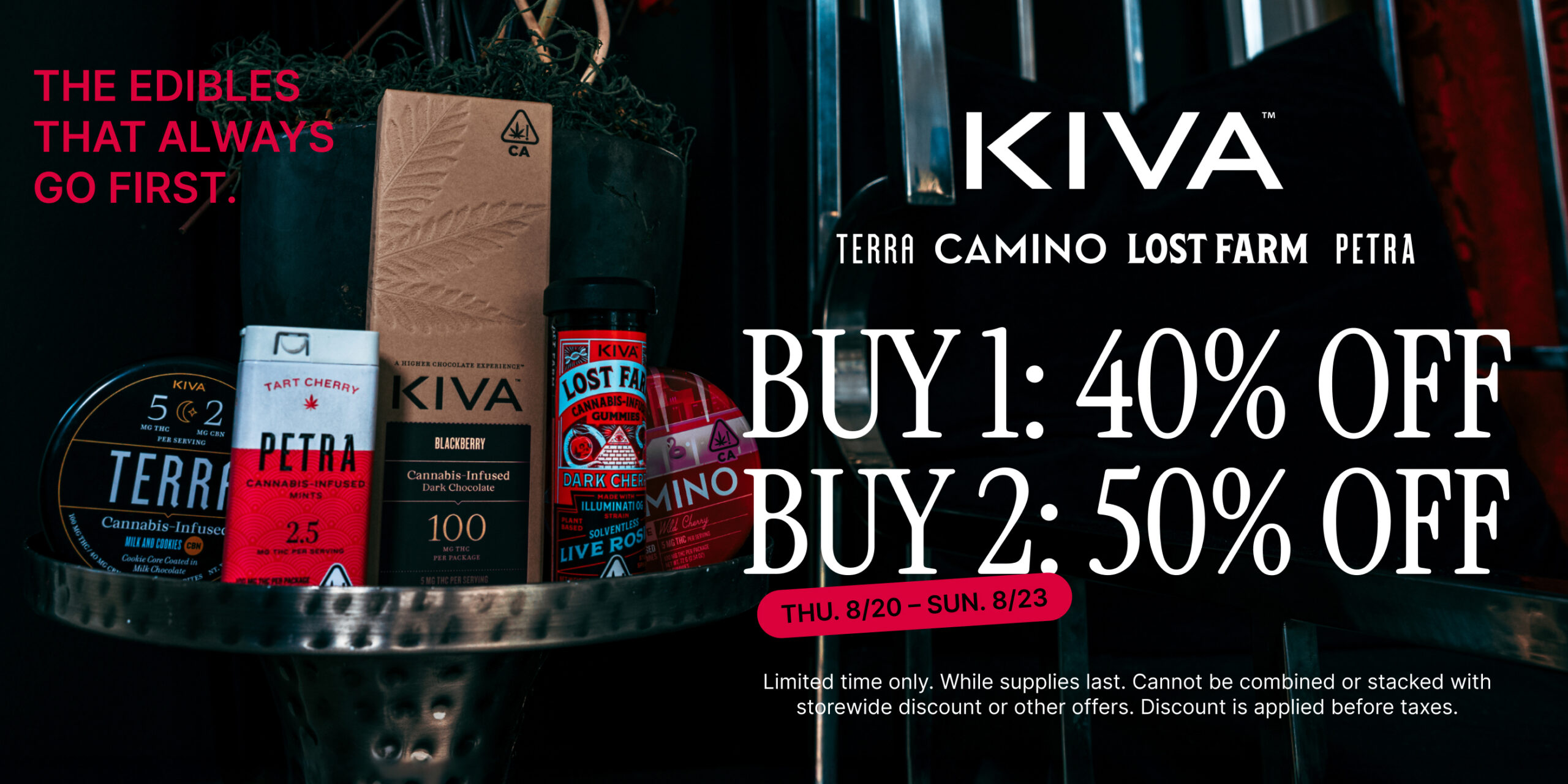 50% Off KIVA Brands