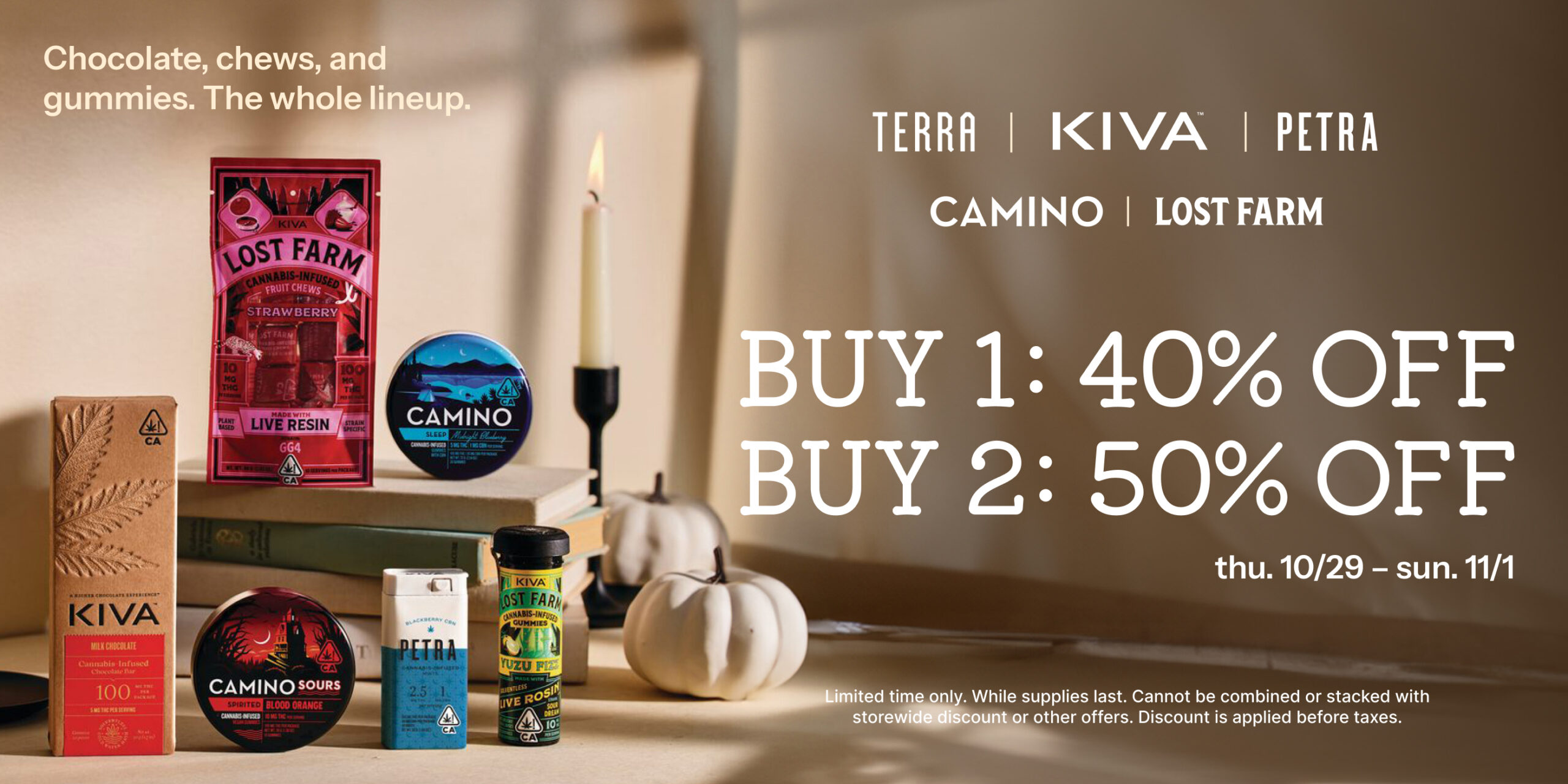 50% Off KIVA Brands