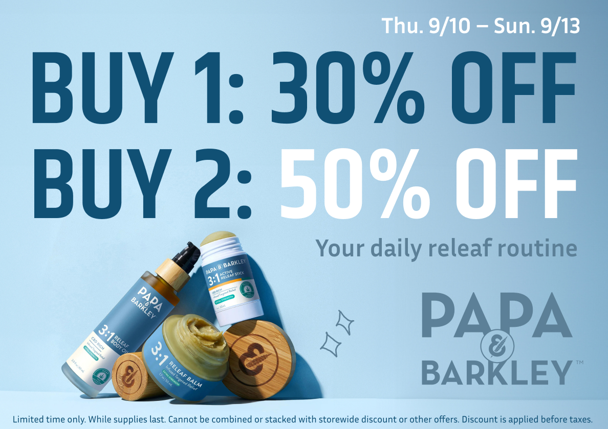 50% Off Papa & Barkley