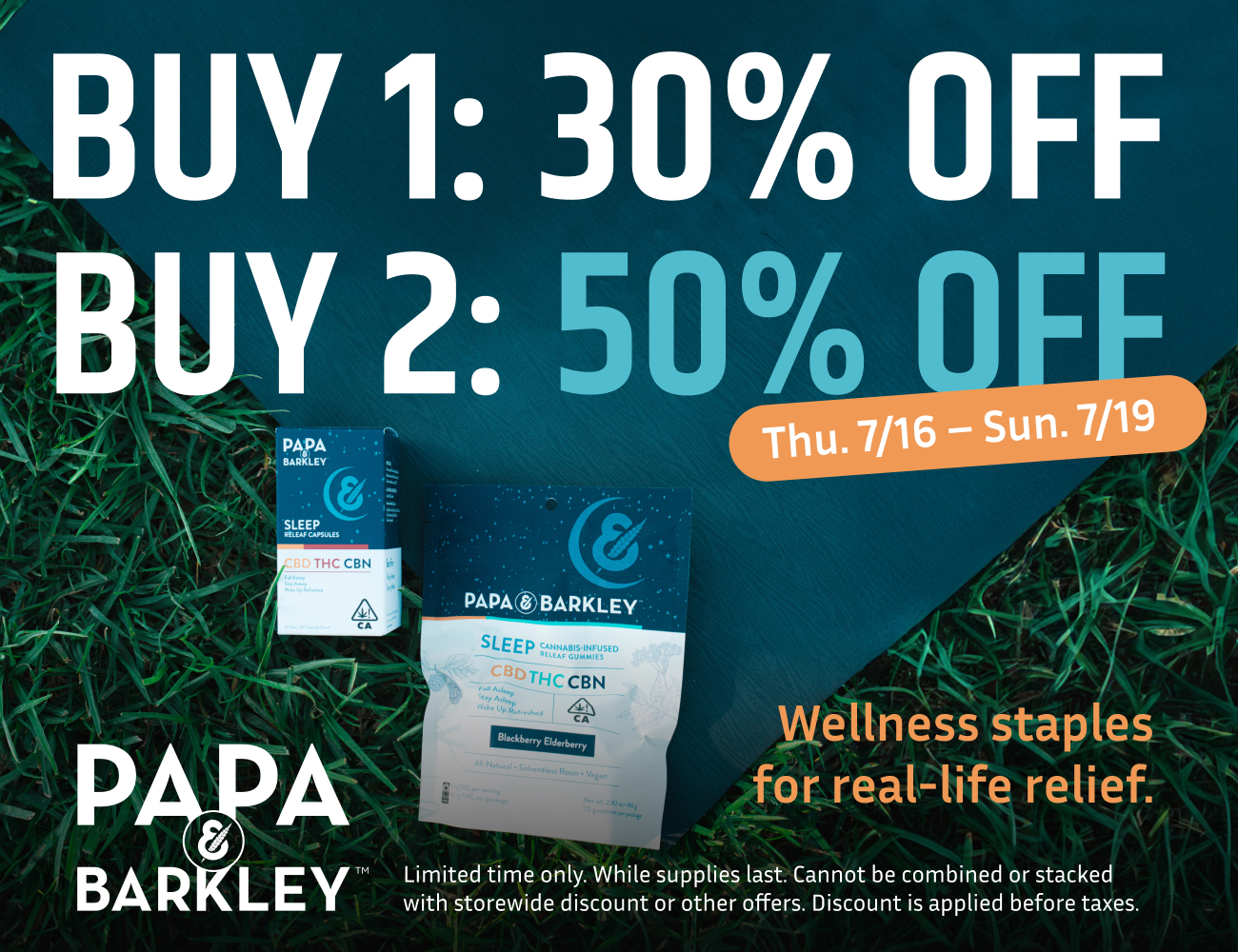 50% Off Papa & Barkley