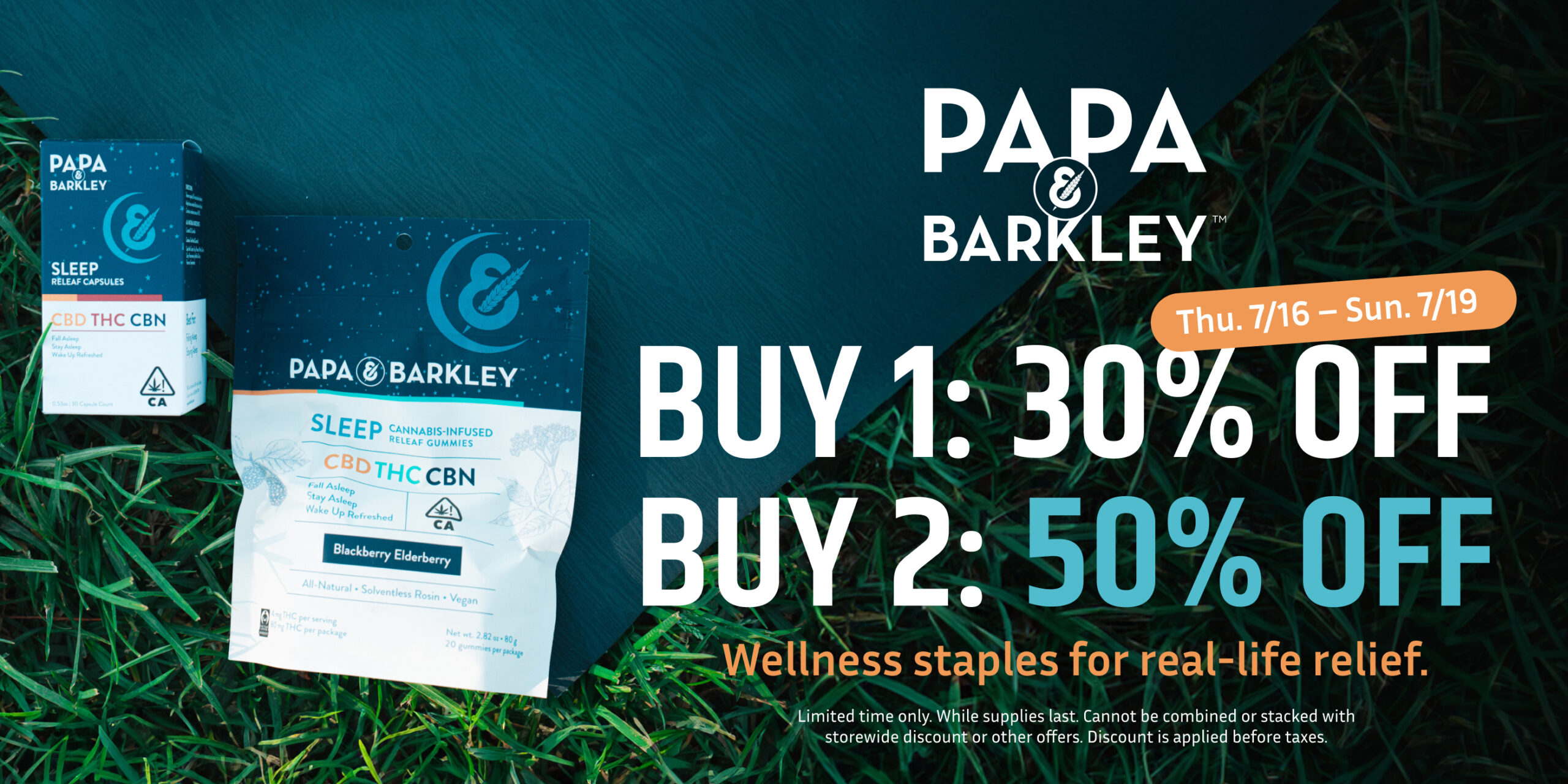 50% Off Papa & Barkley
