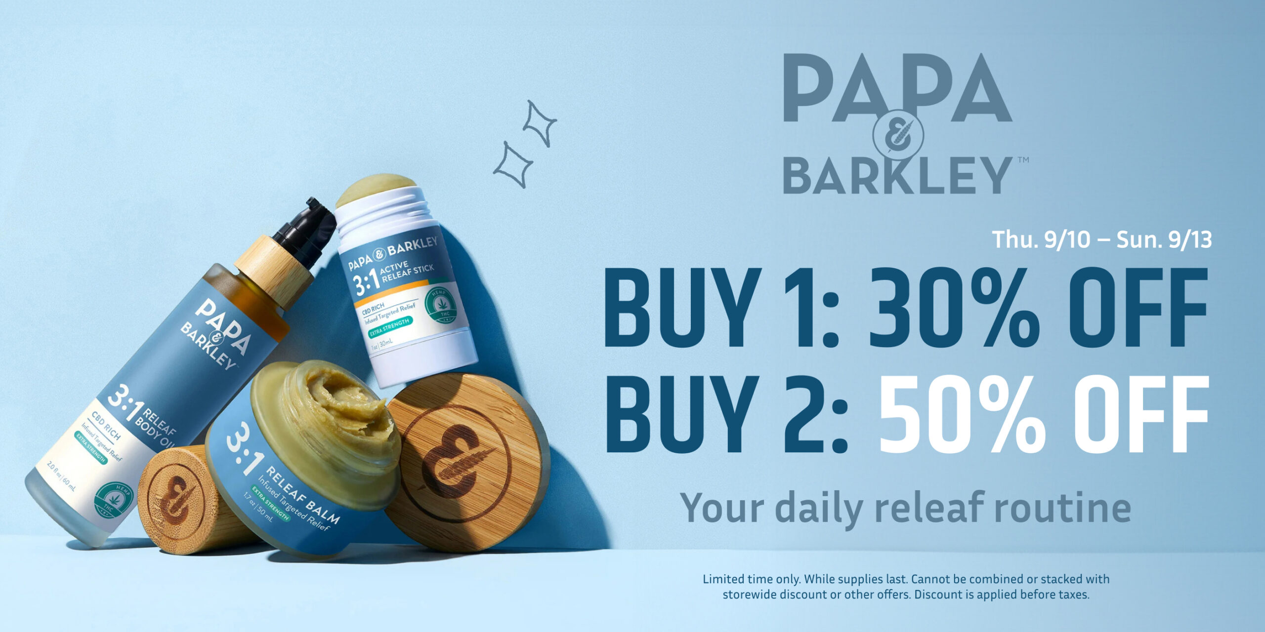 50% Off Papa & Barkley