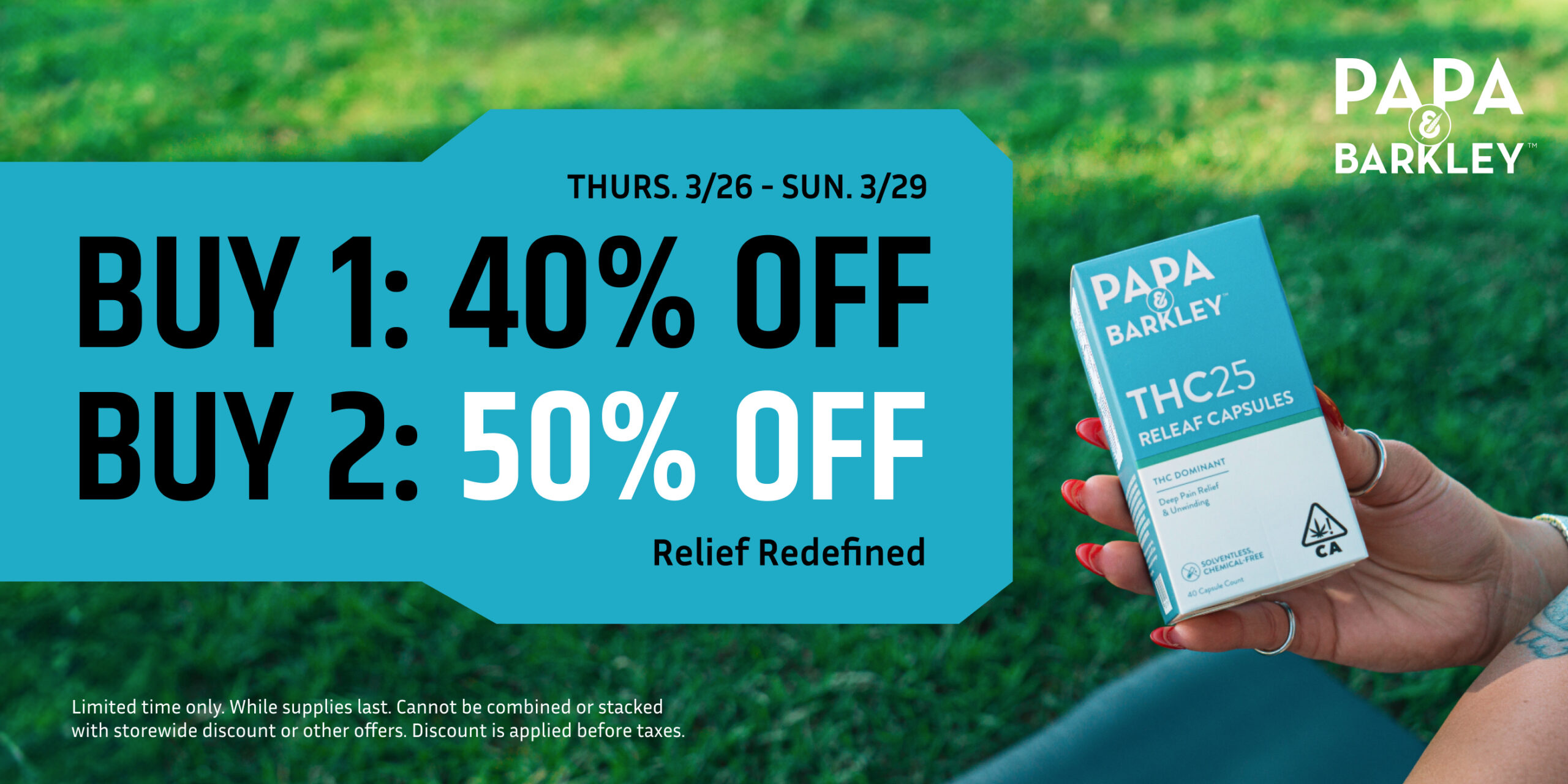 50% Off Papa & Barkley