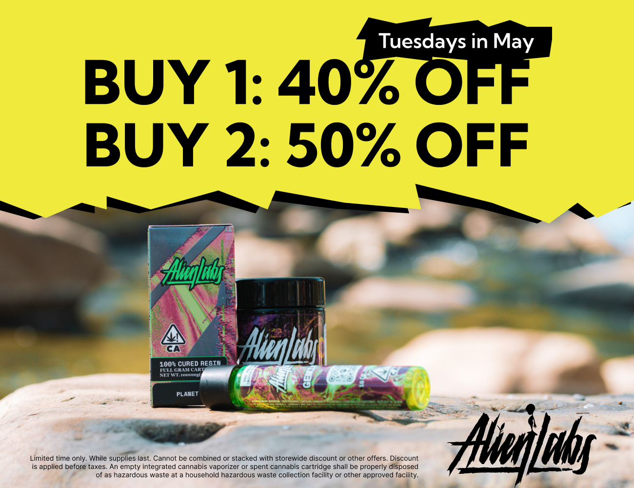 30% Off Connected & Alien Labs Flower & Vape