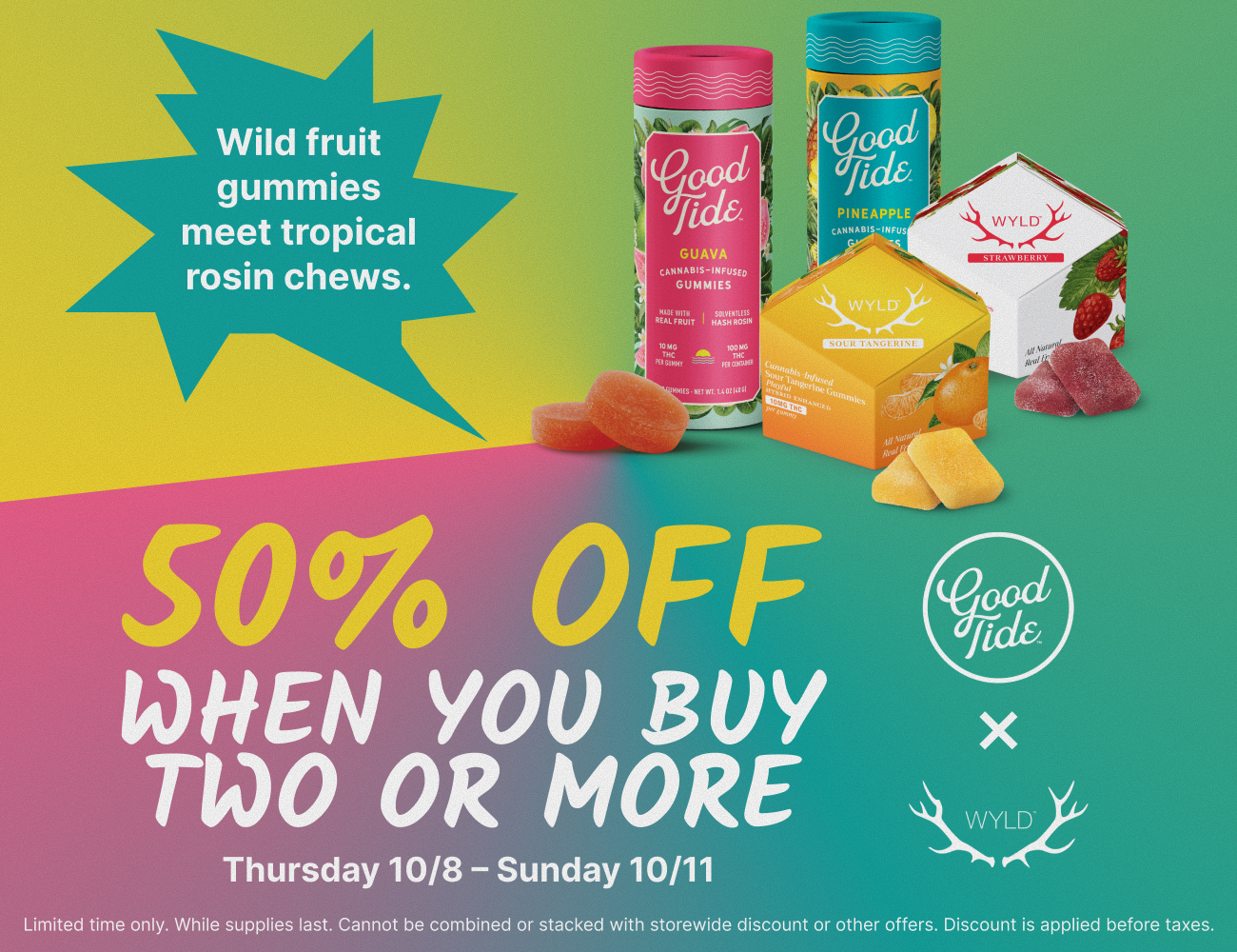 50%  Off Wyld & GoodTide