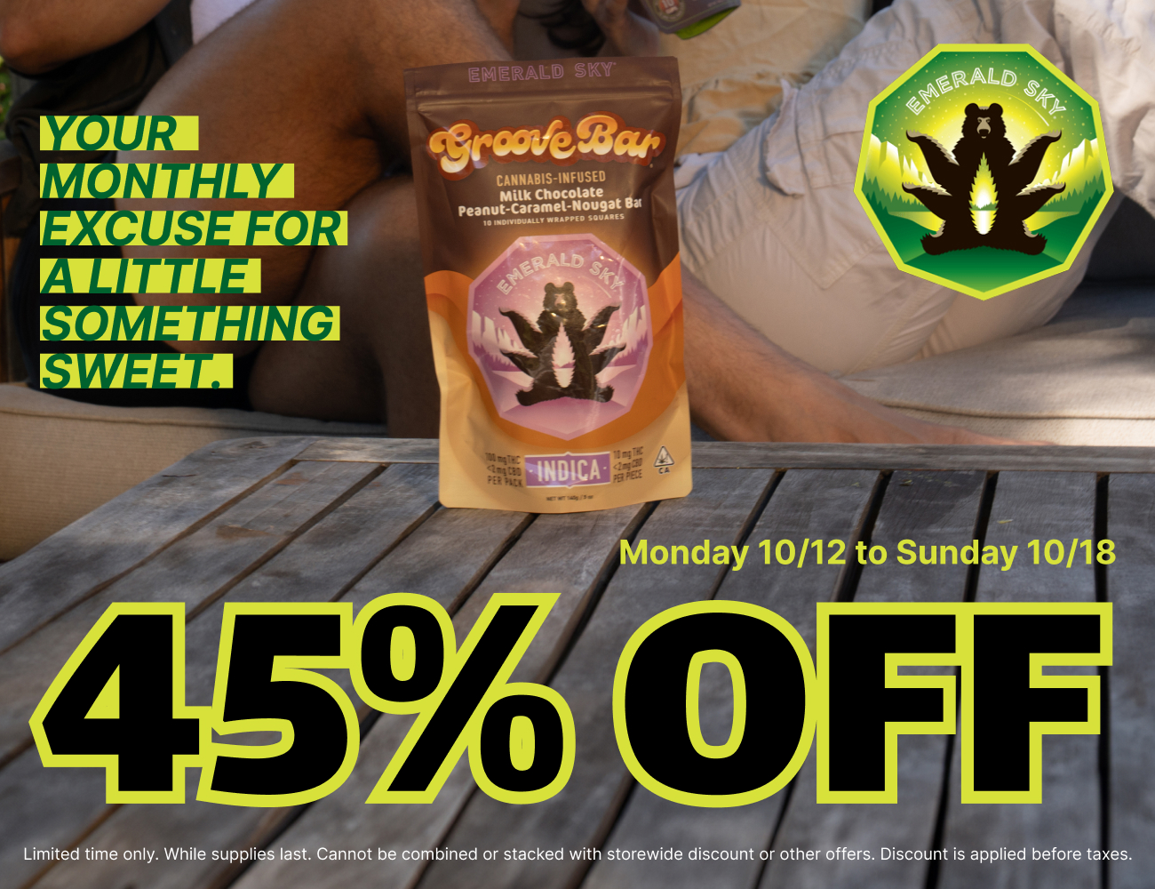 45% Off Emerald Sky