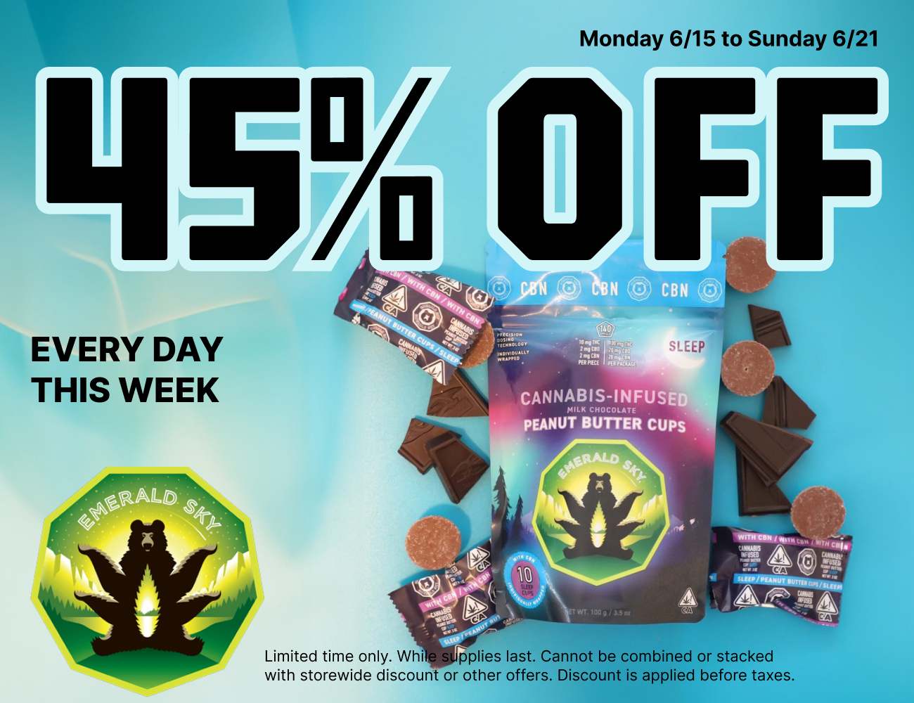 45% Off Emerald Sky