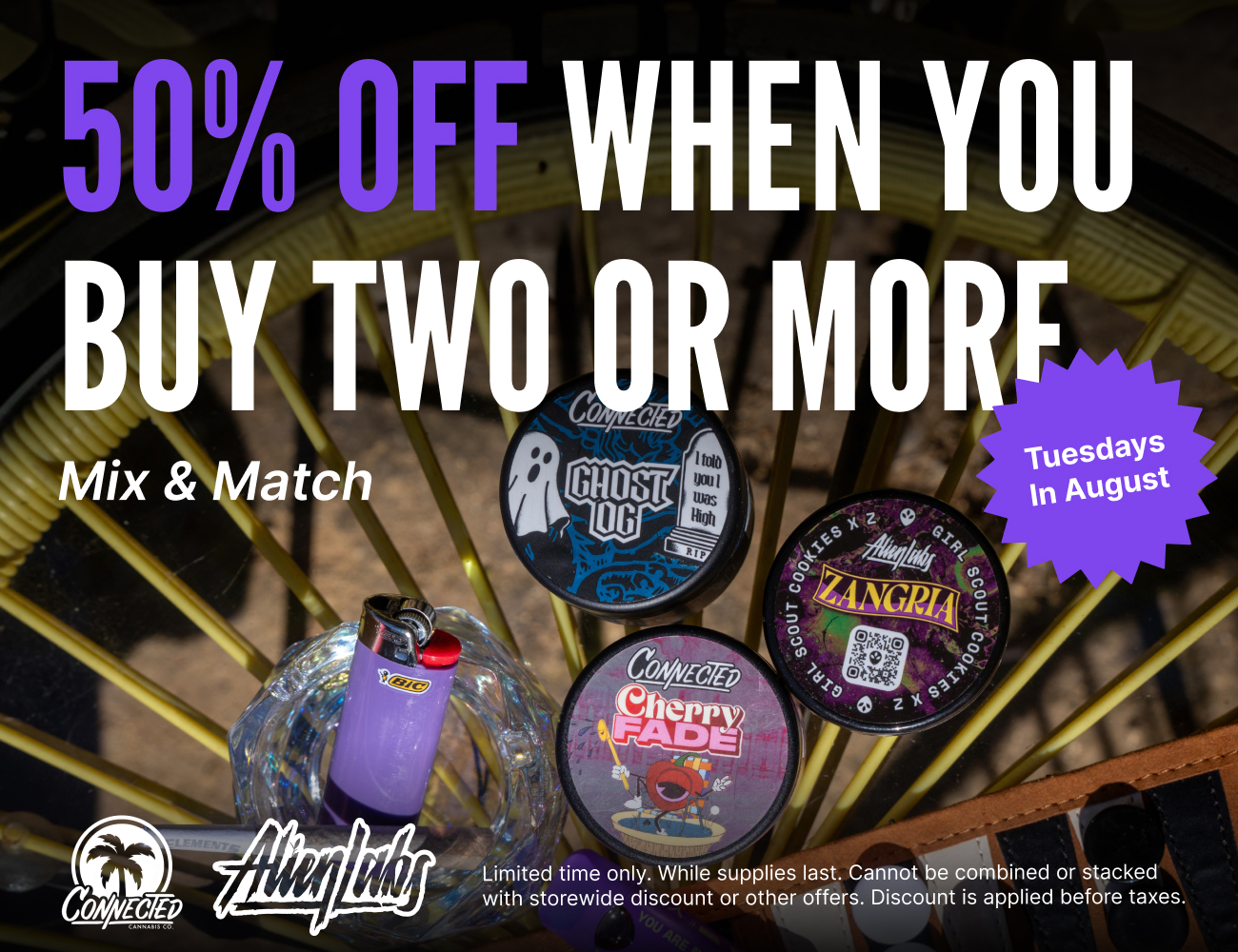 30% Off Connected & Alien Labs Flower & Vape