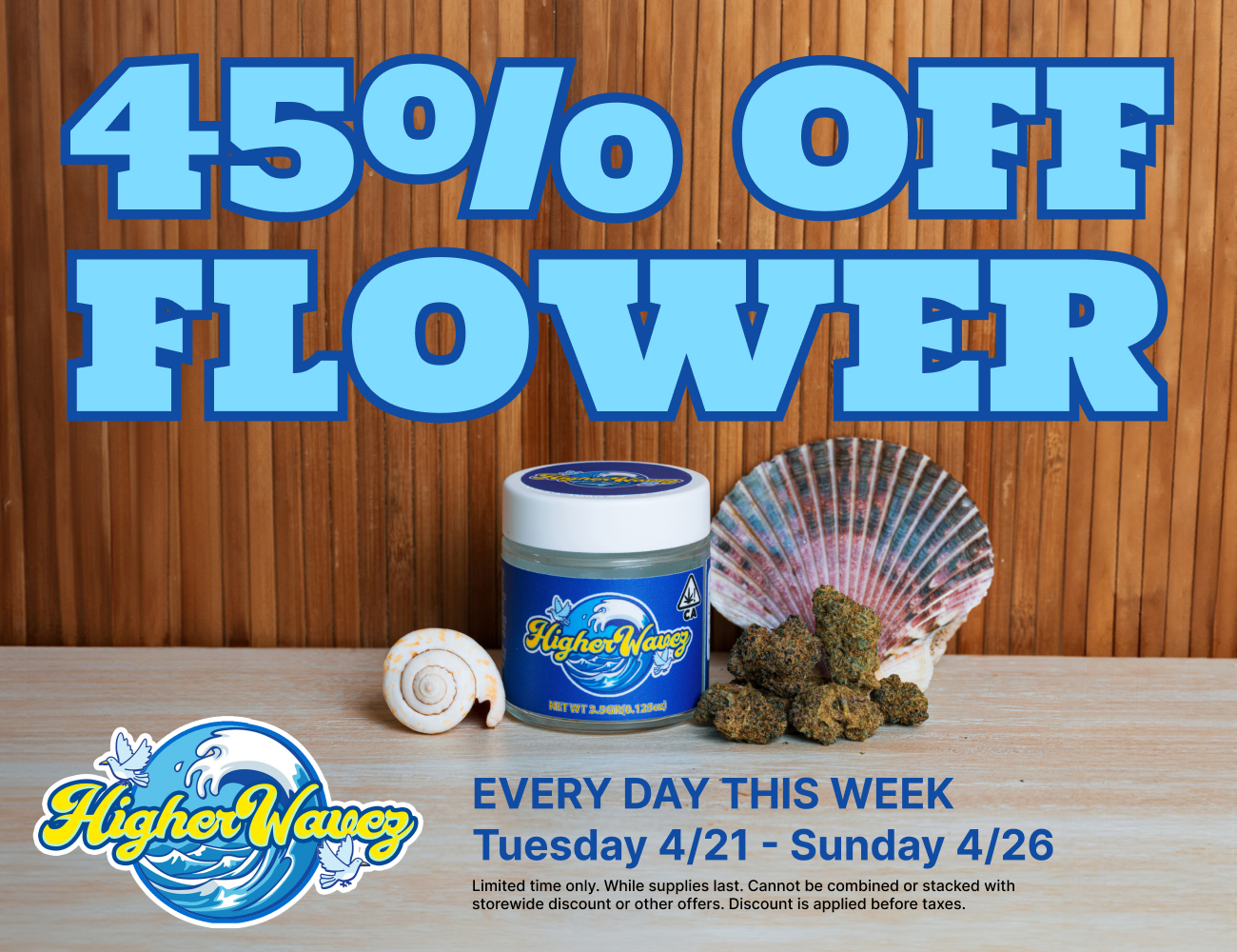 45% Off Higher Wavez