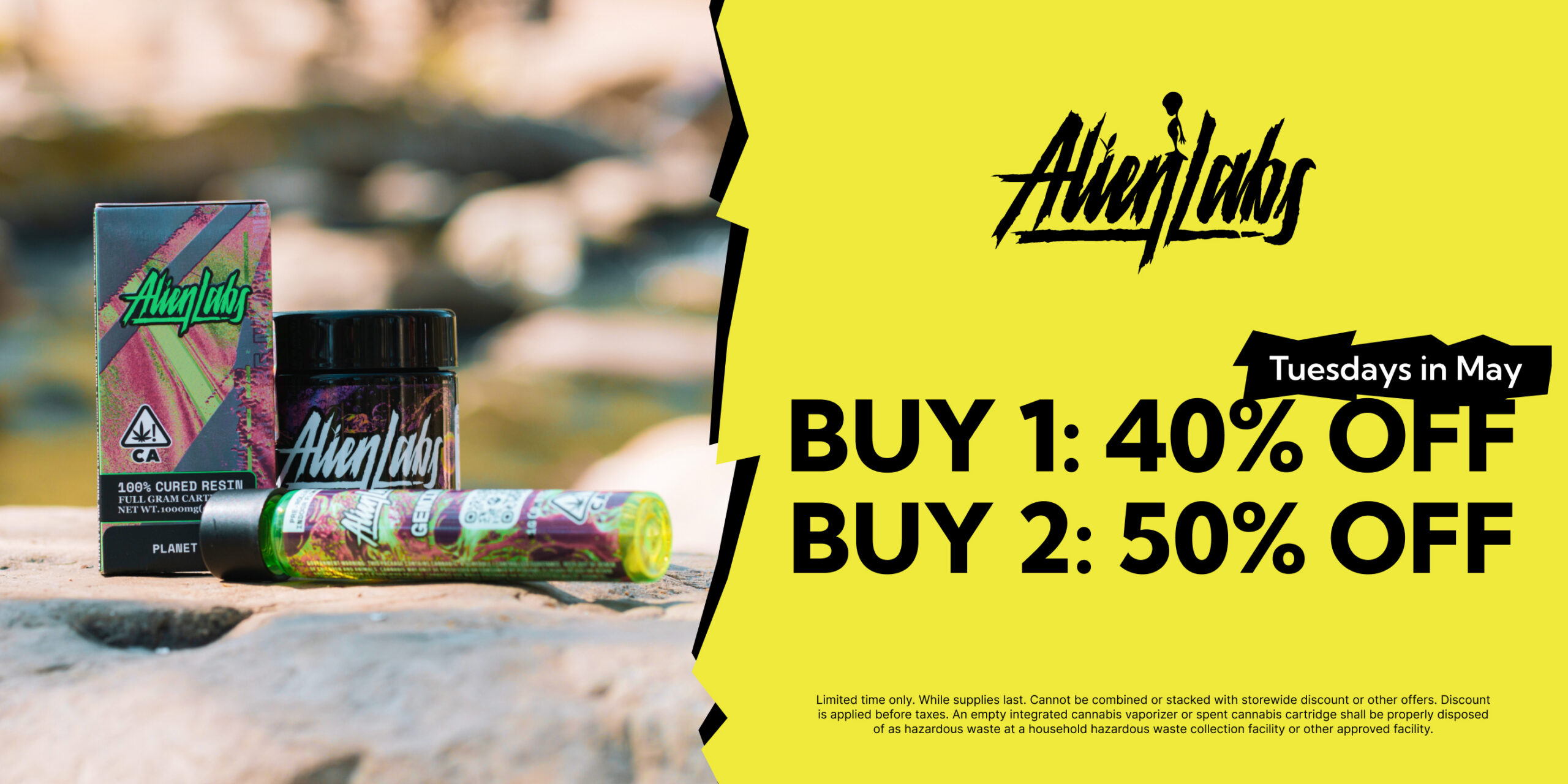 30% Off Connected & Alien Labs Flower & Vape