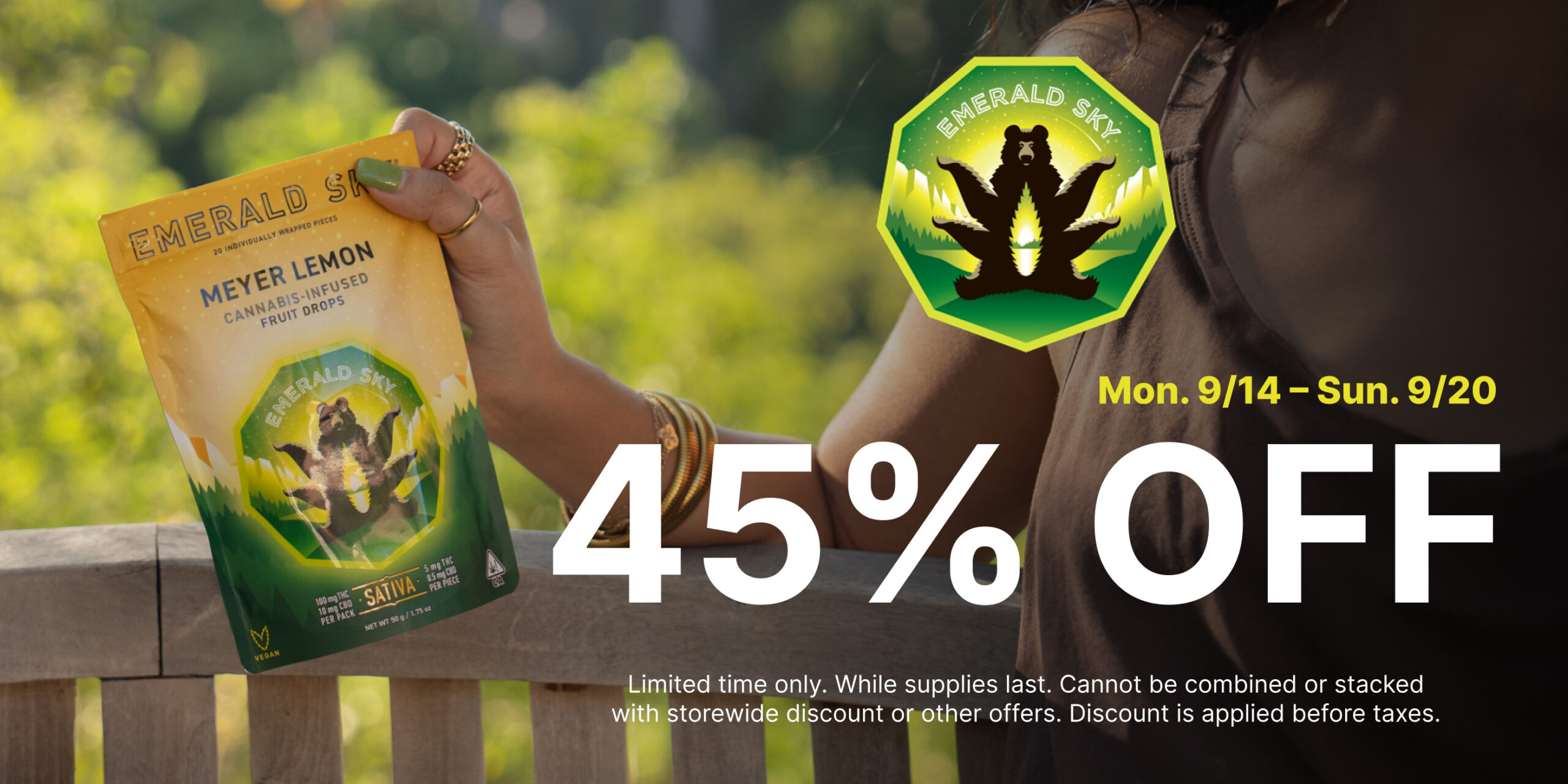 45% Off Emerald Sky