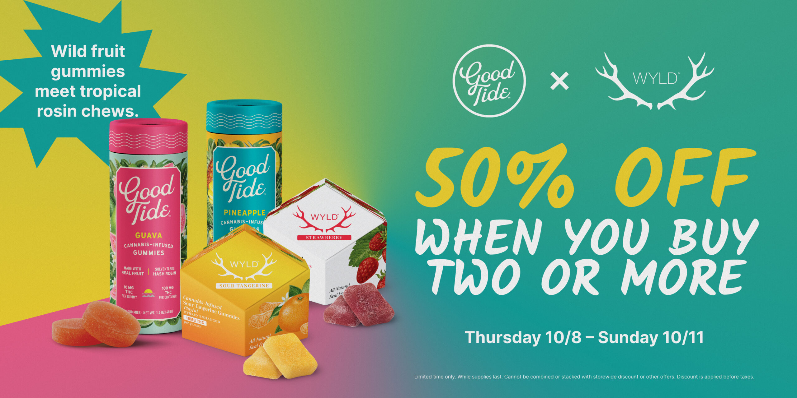 50%  Off Wyld & GoodTide