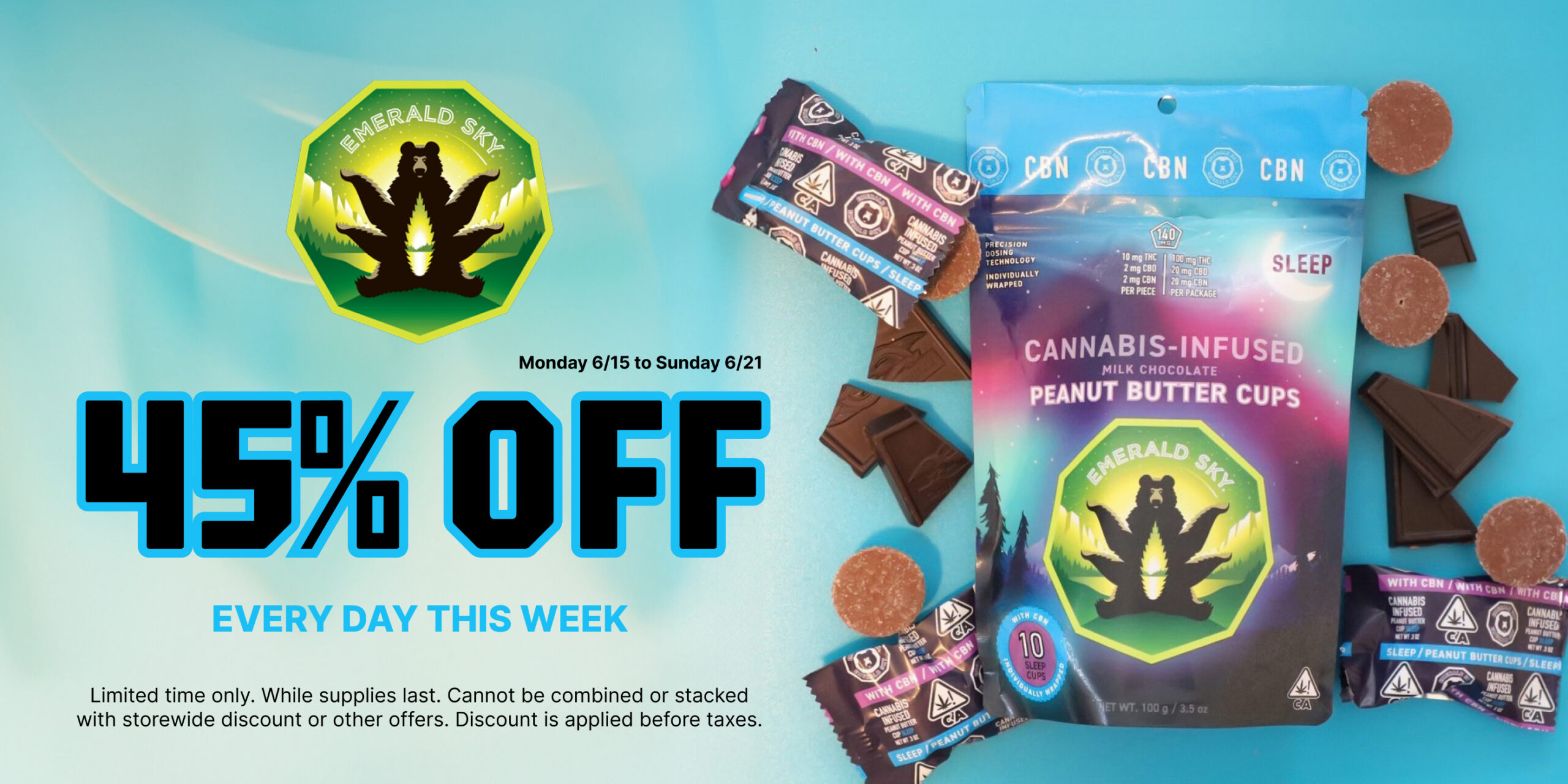 45% Off Emerald Sky
