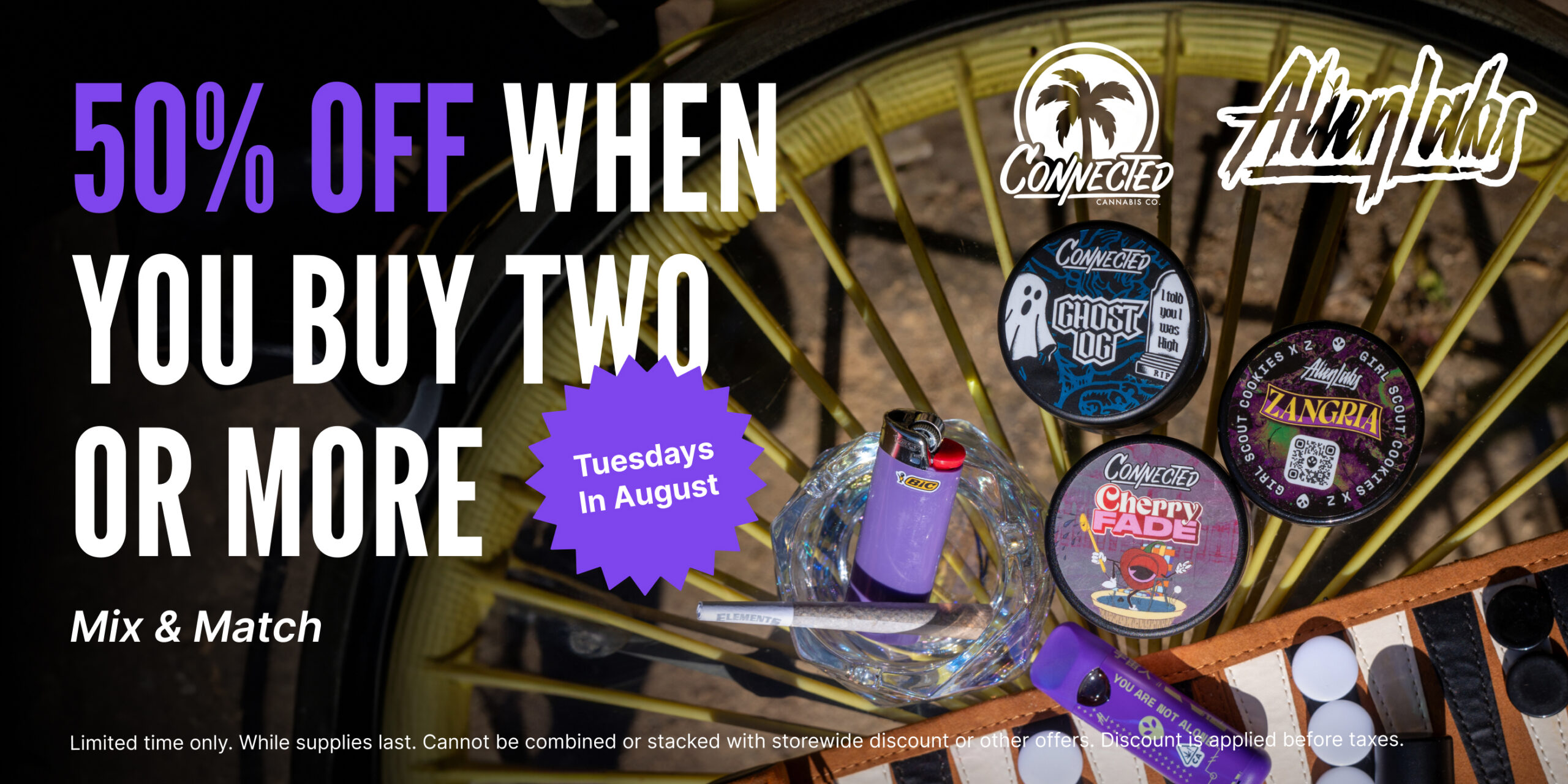 30% Off Connected & Alien Labs Flower & Vape