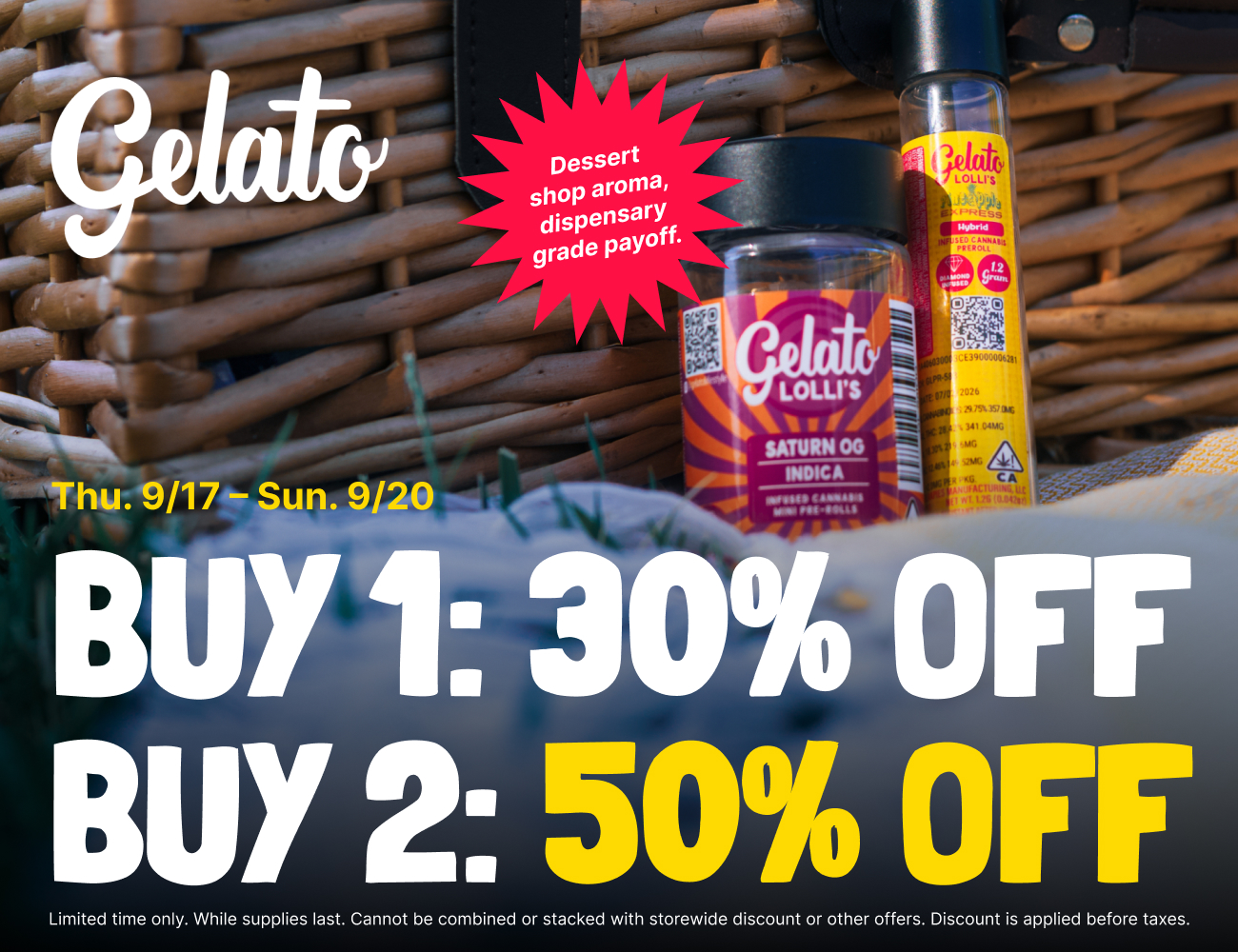 50% Off Gelato