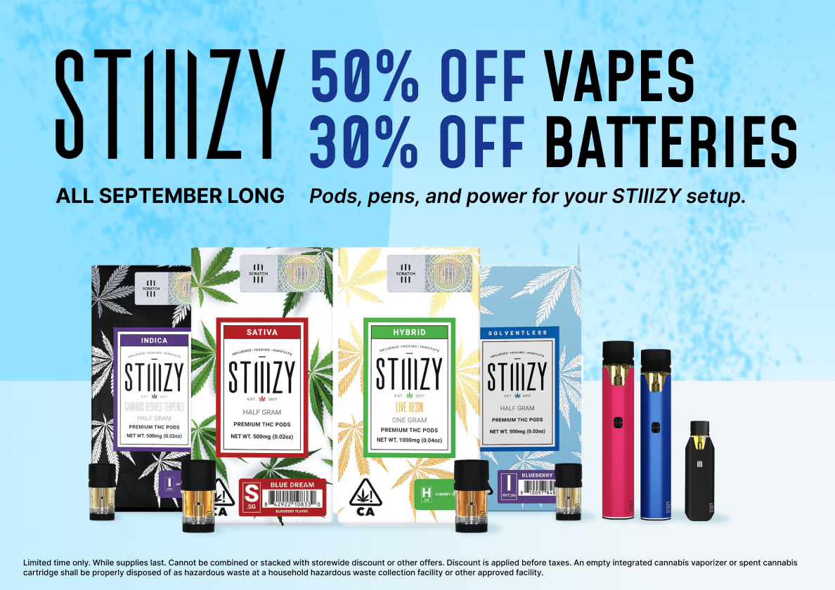 45% Off STIIIZY Vapes