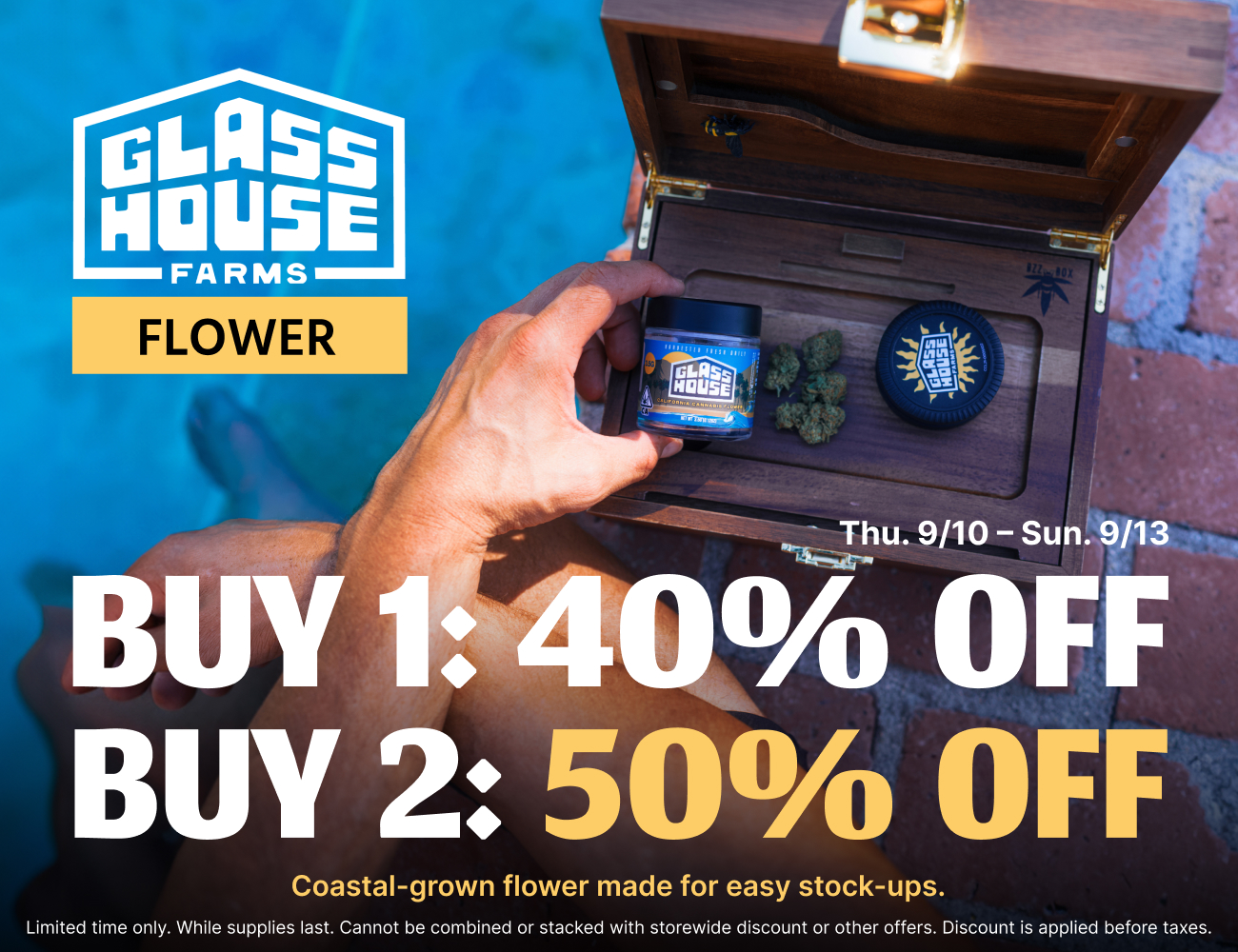 50% Off Glass House Farms Flower