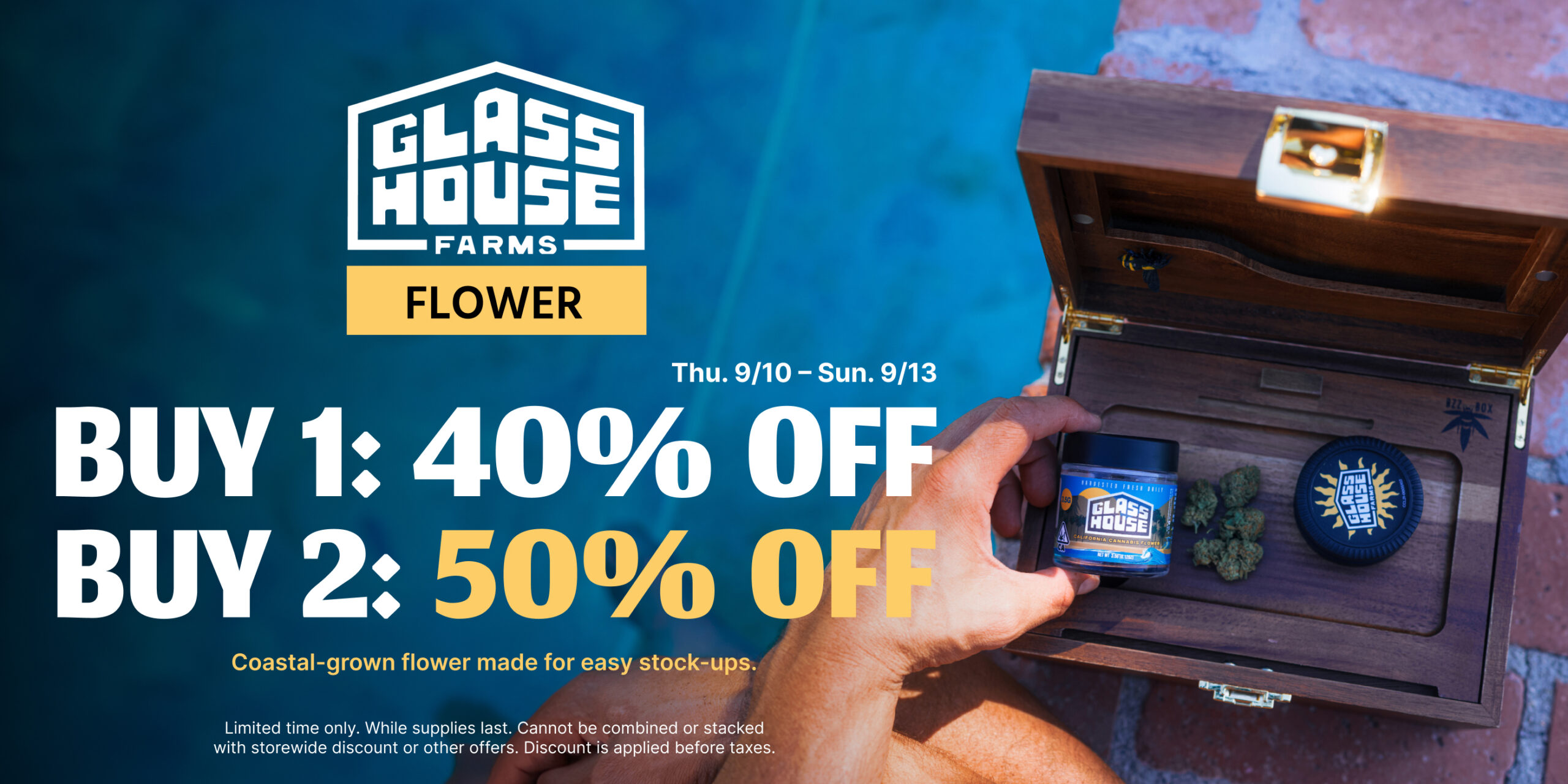 50% Off Glass House Farms Flower