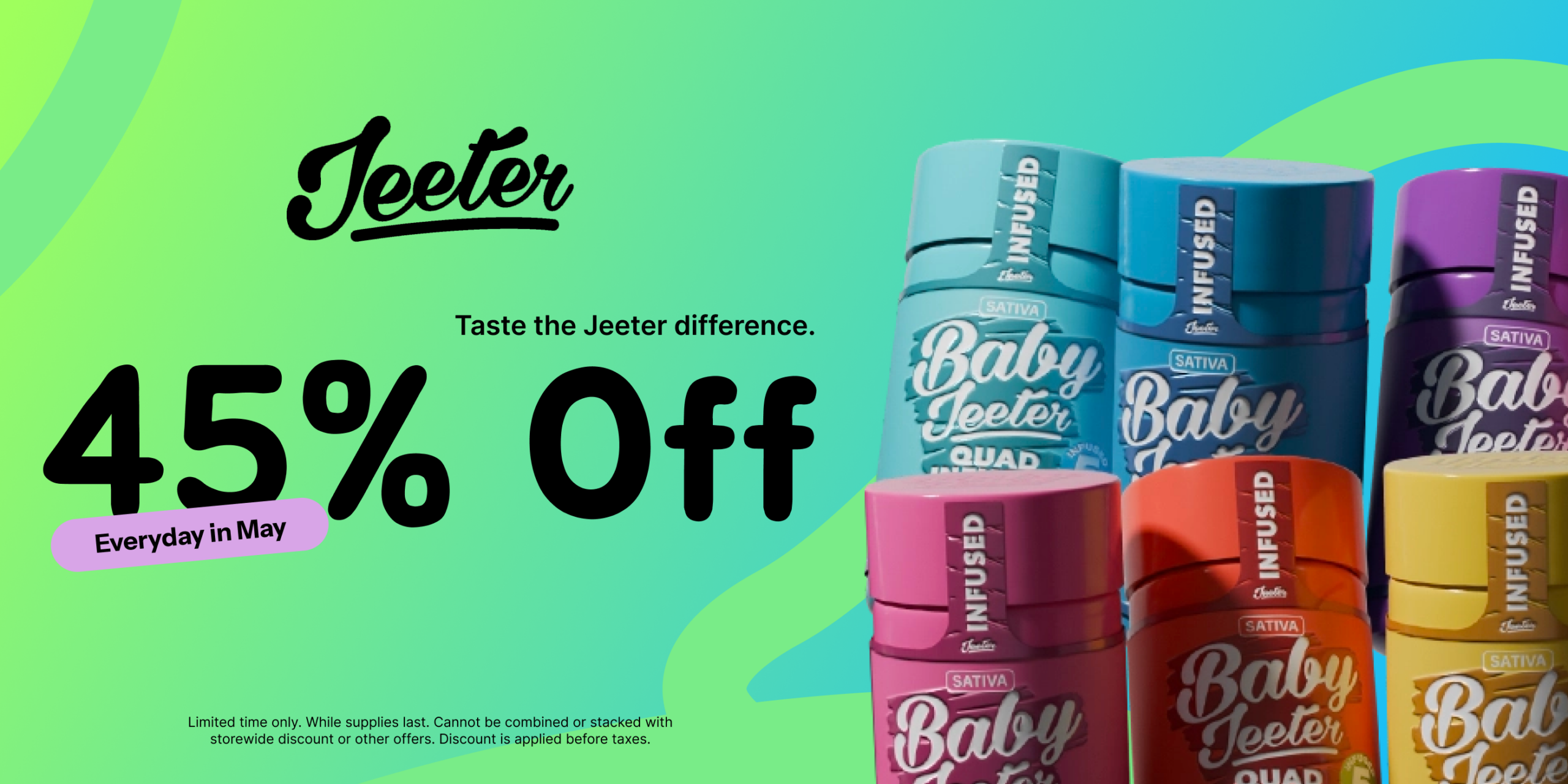 45% Off Jeeter