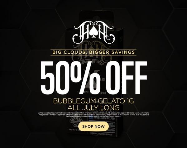 50% Off Heavy Hitters Bubblegum Gelato 1g