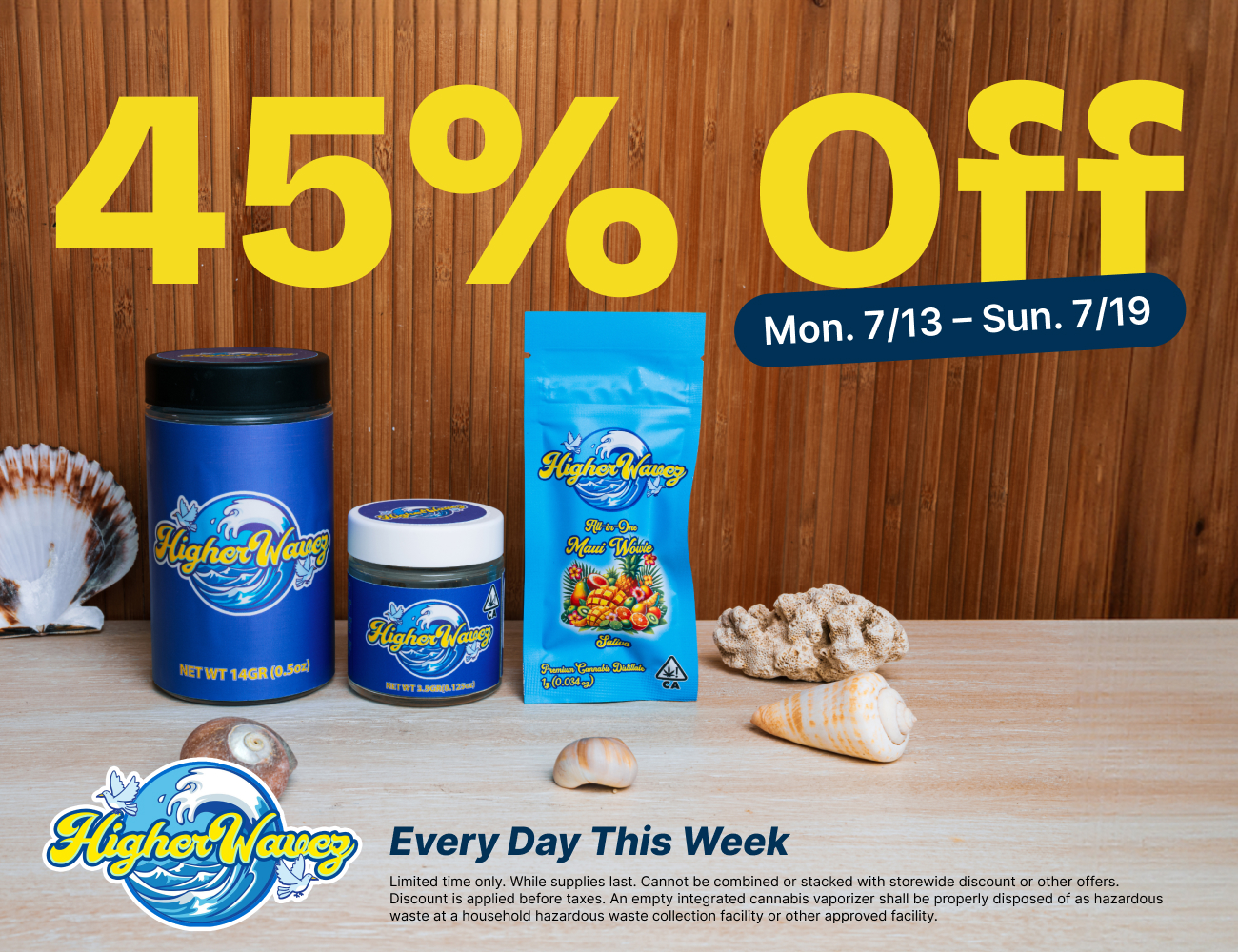 45% Off Higher Wavez
