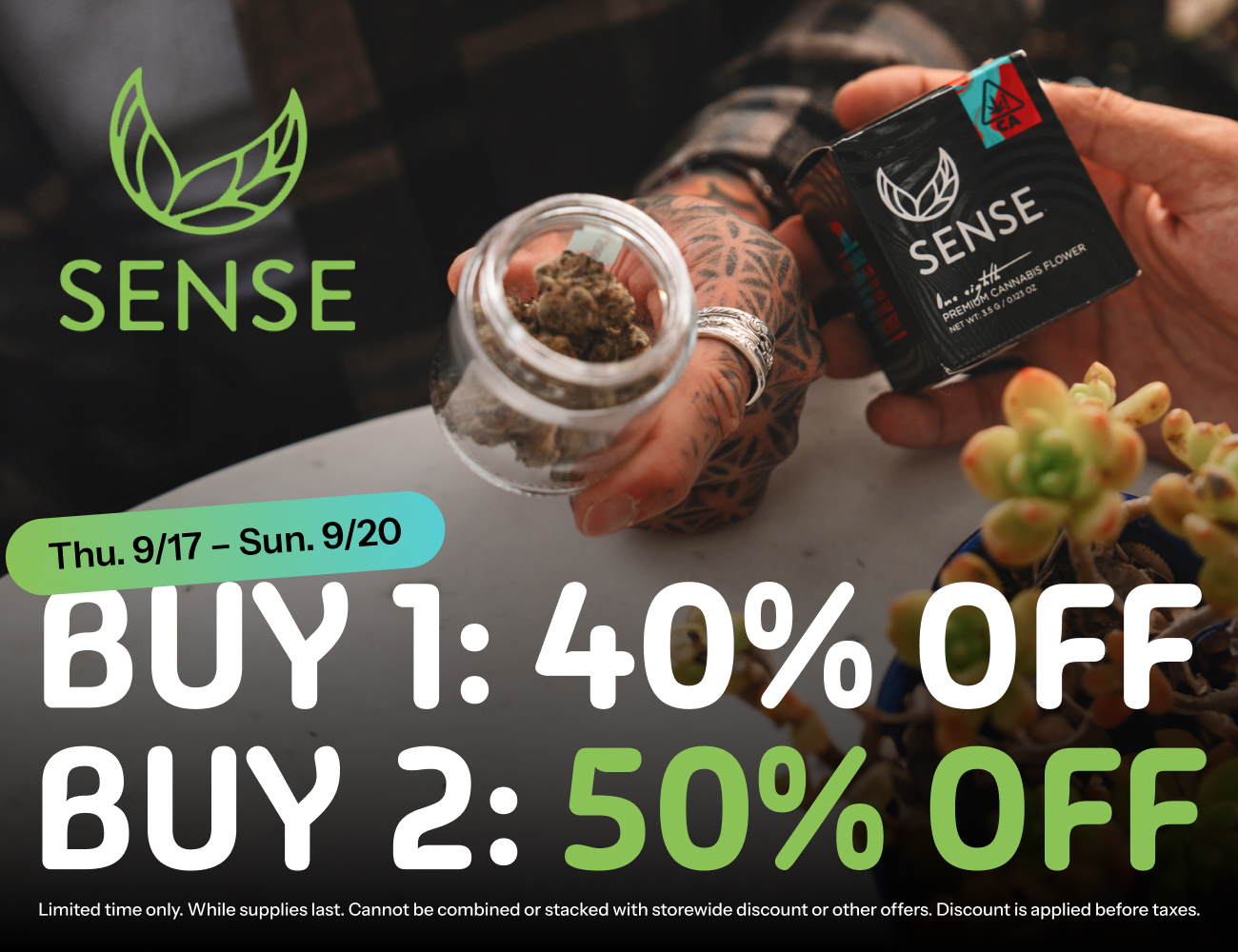 50% Off Sense