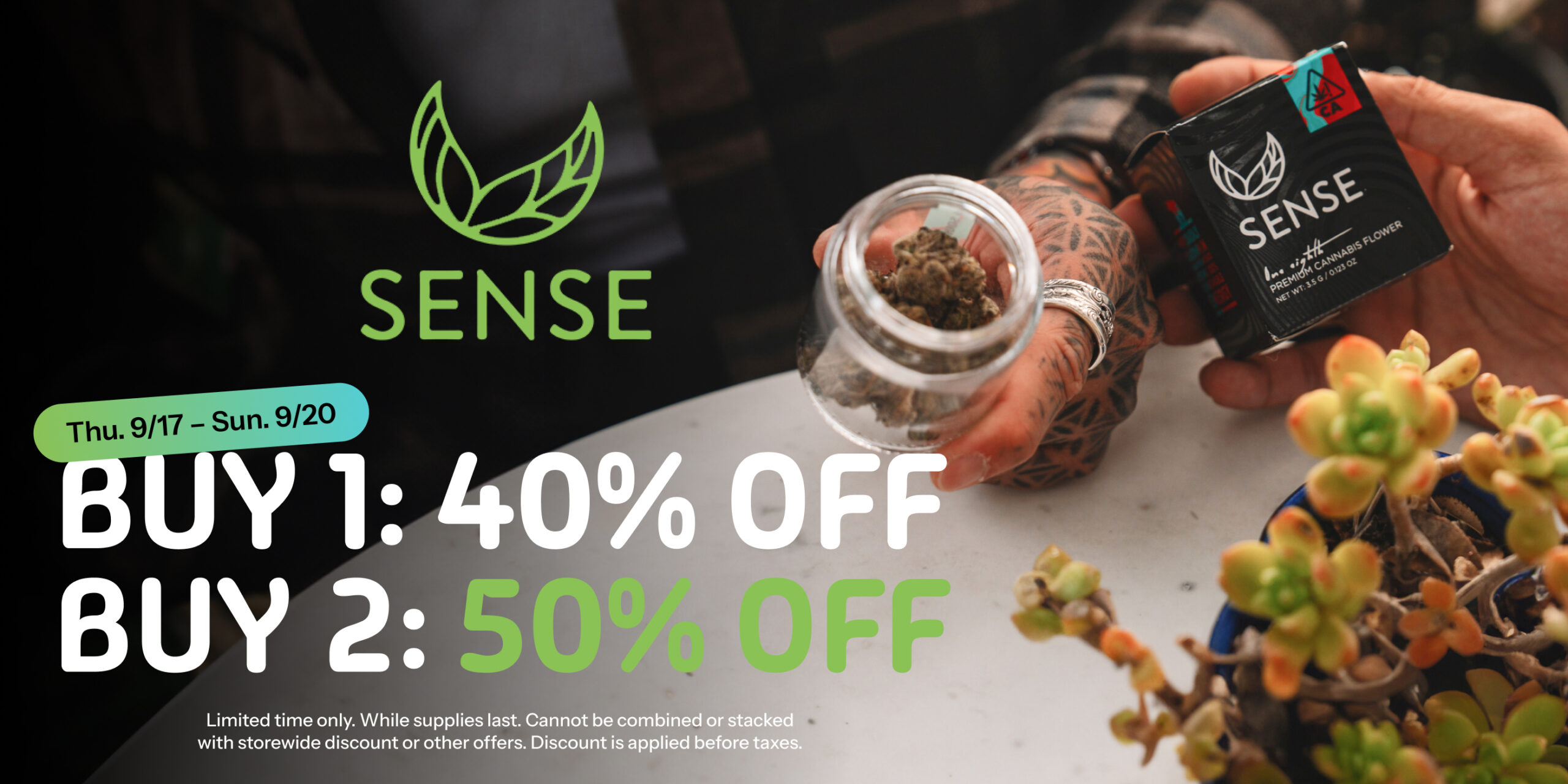 50% Off Sense