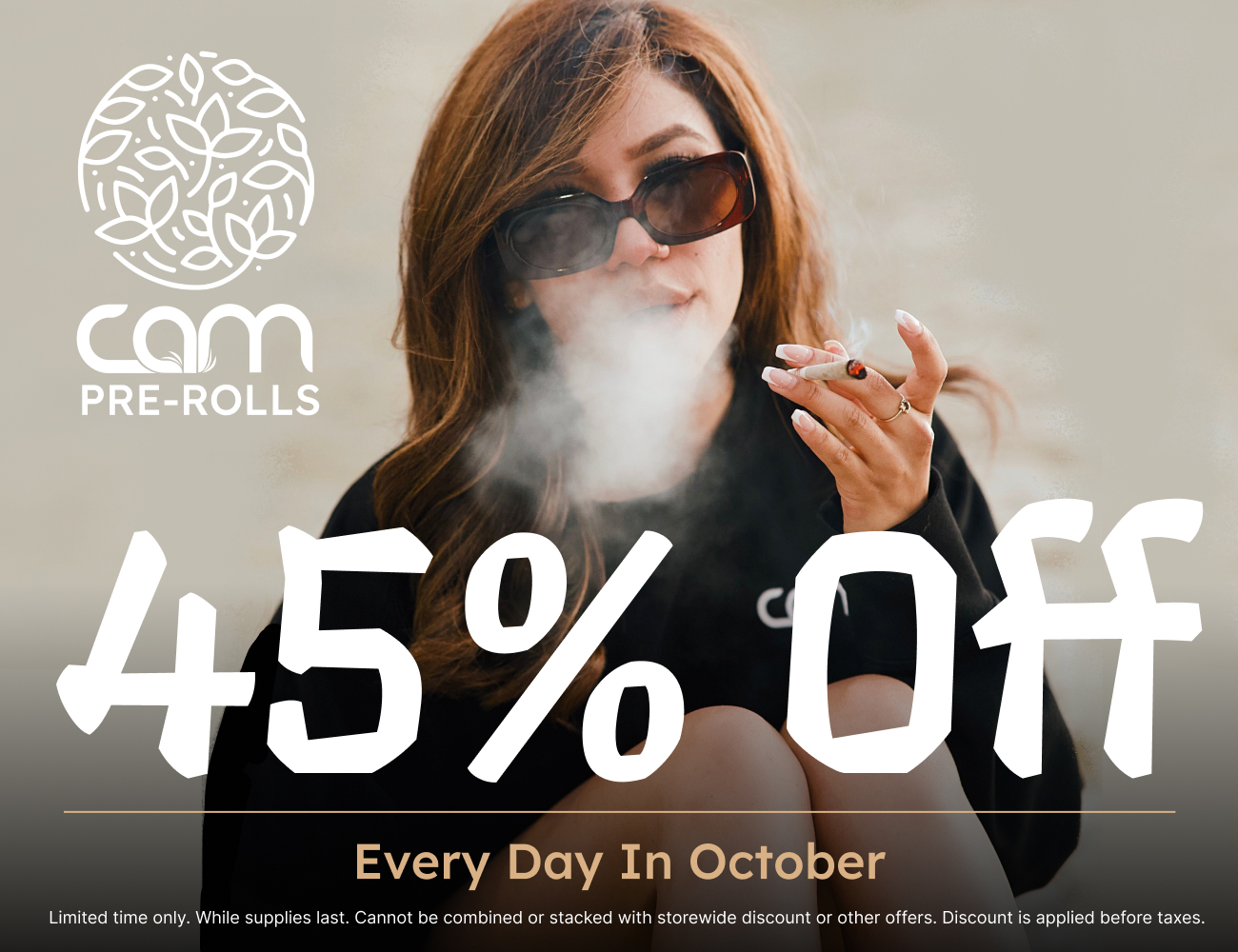 45% Off Cam Pre-rolls