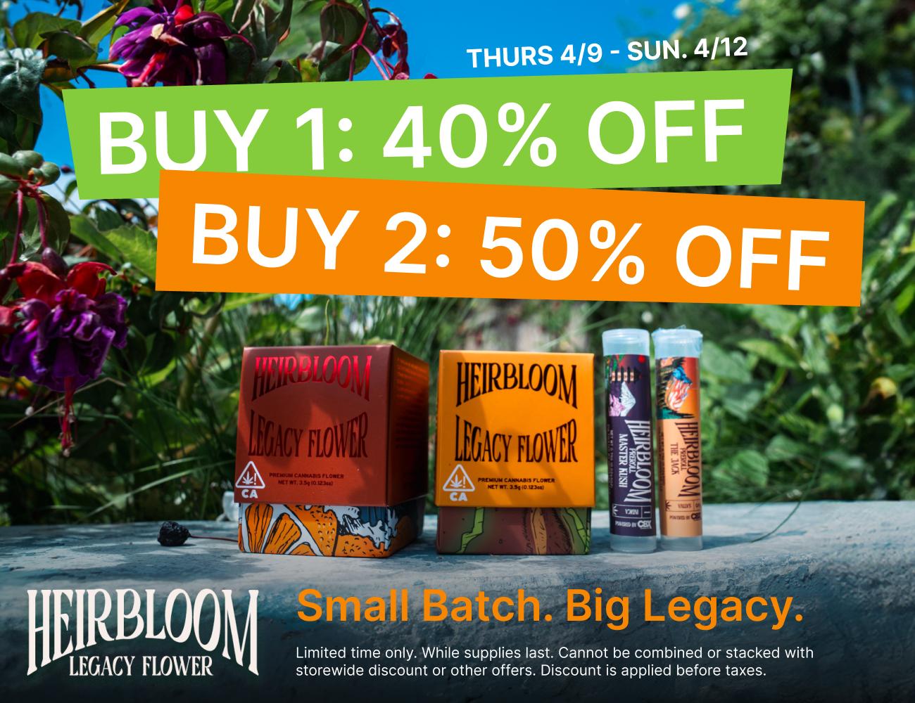 50% Off Heirbloom