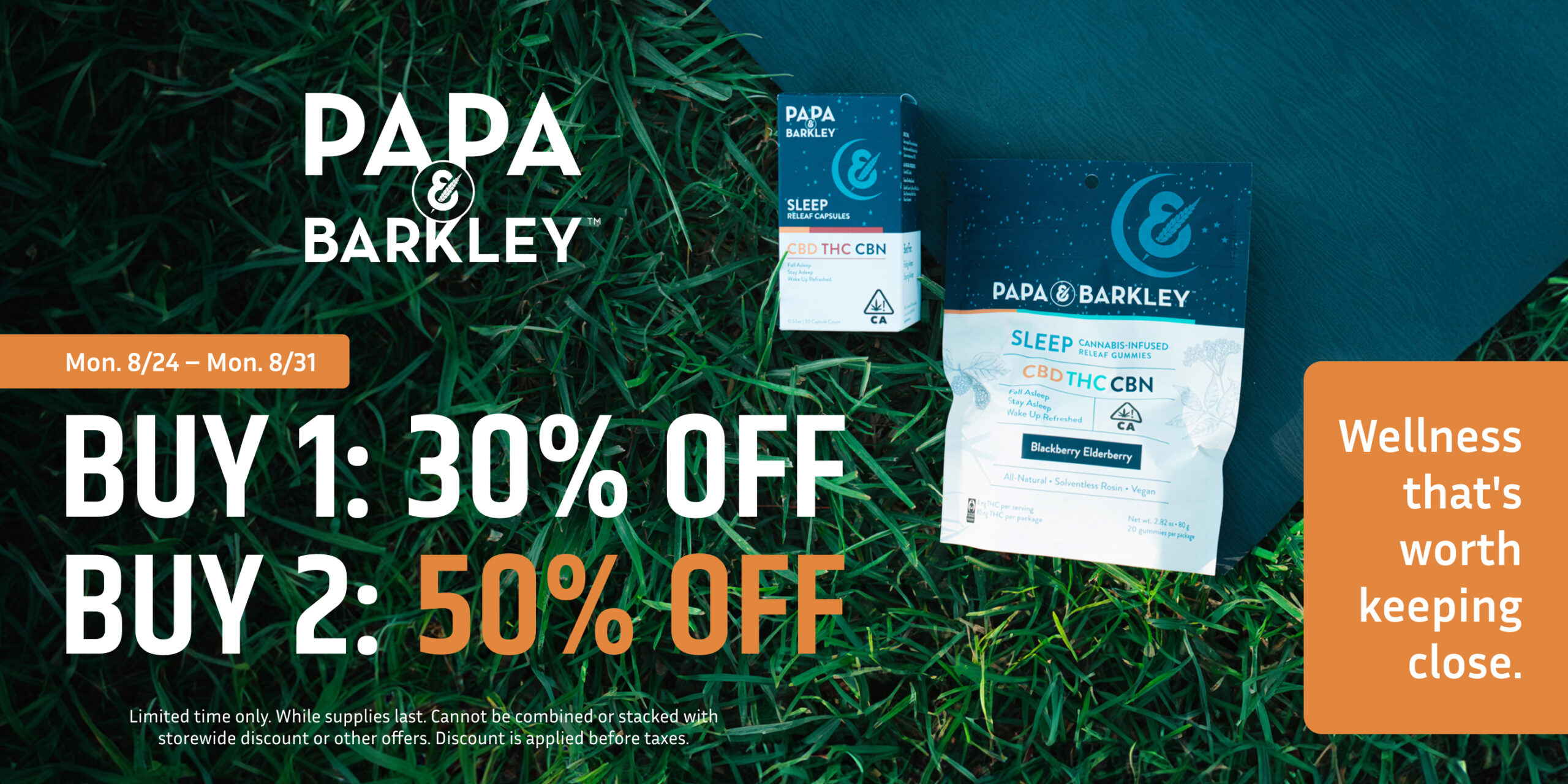 50% Off Papa & Barkley