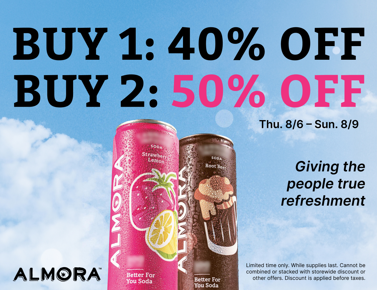 50% Off Almora Beverages