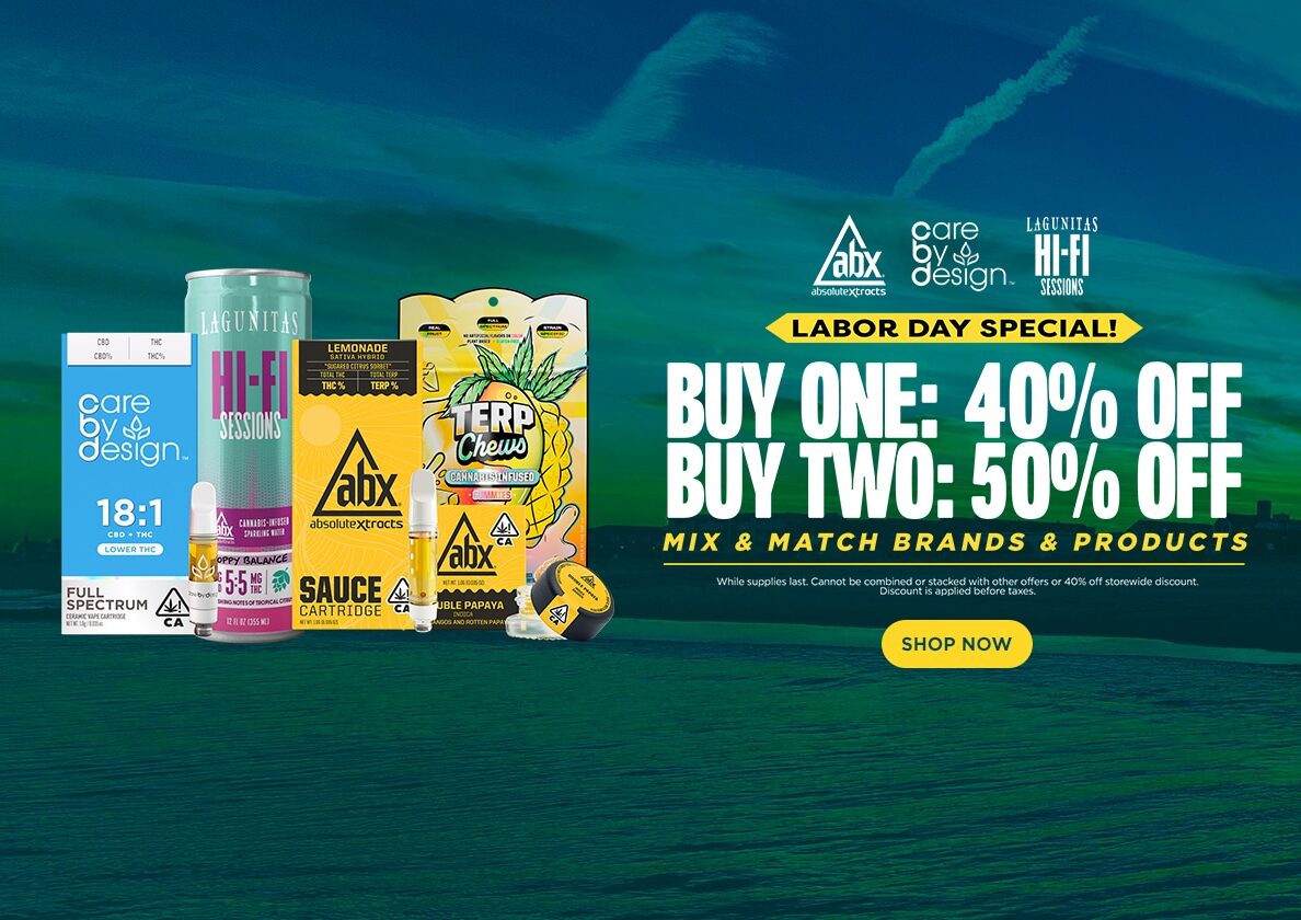 50% Off ABX, CBD & Lagunitas