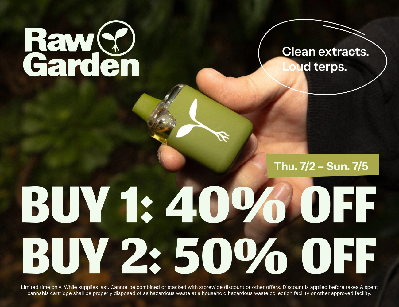 50% Off Raw Garden
