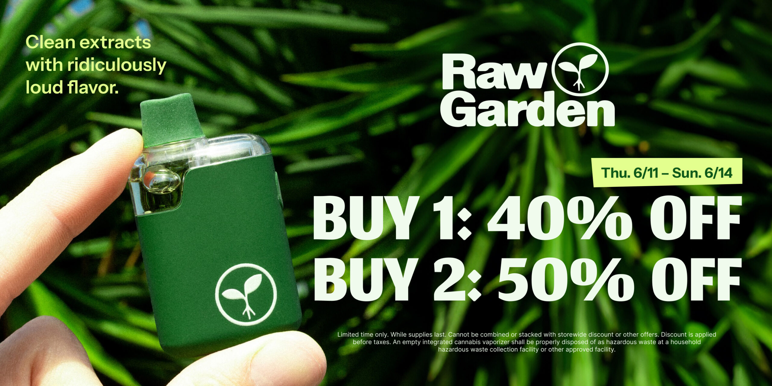 50% Off Raw Garden