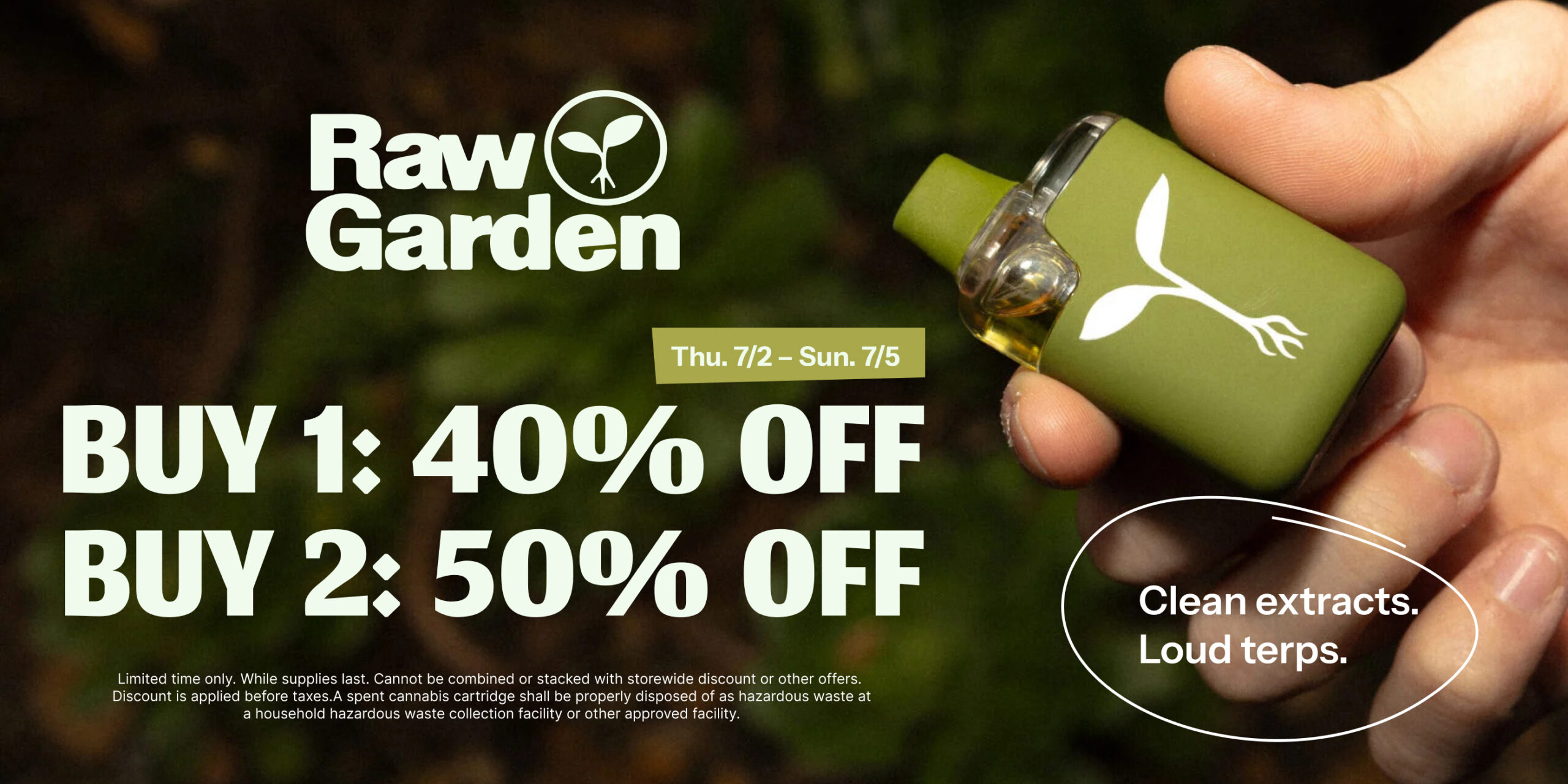 50% Off Raw Garden