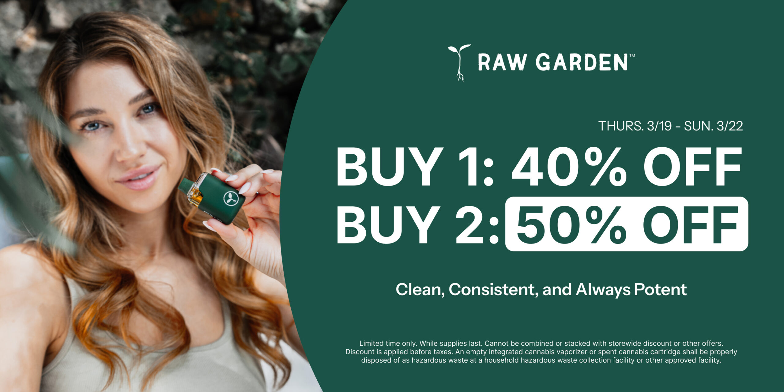 50% Off Raw Garden