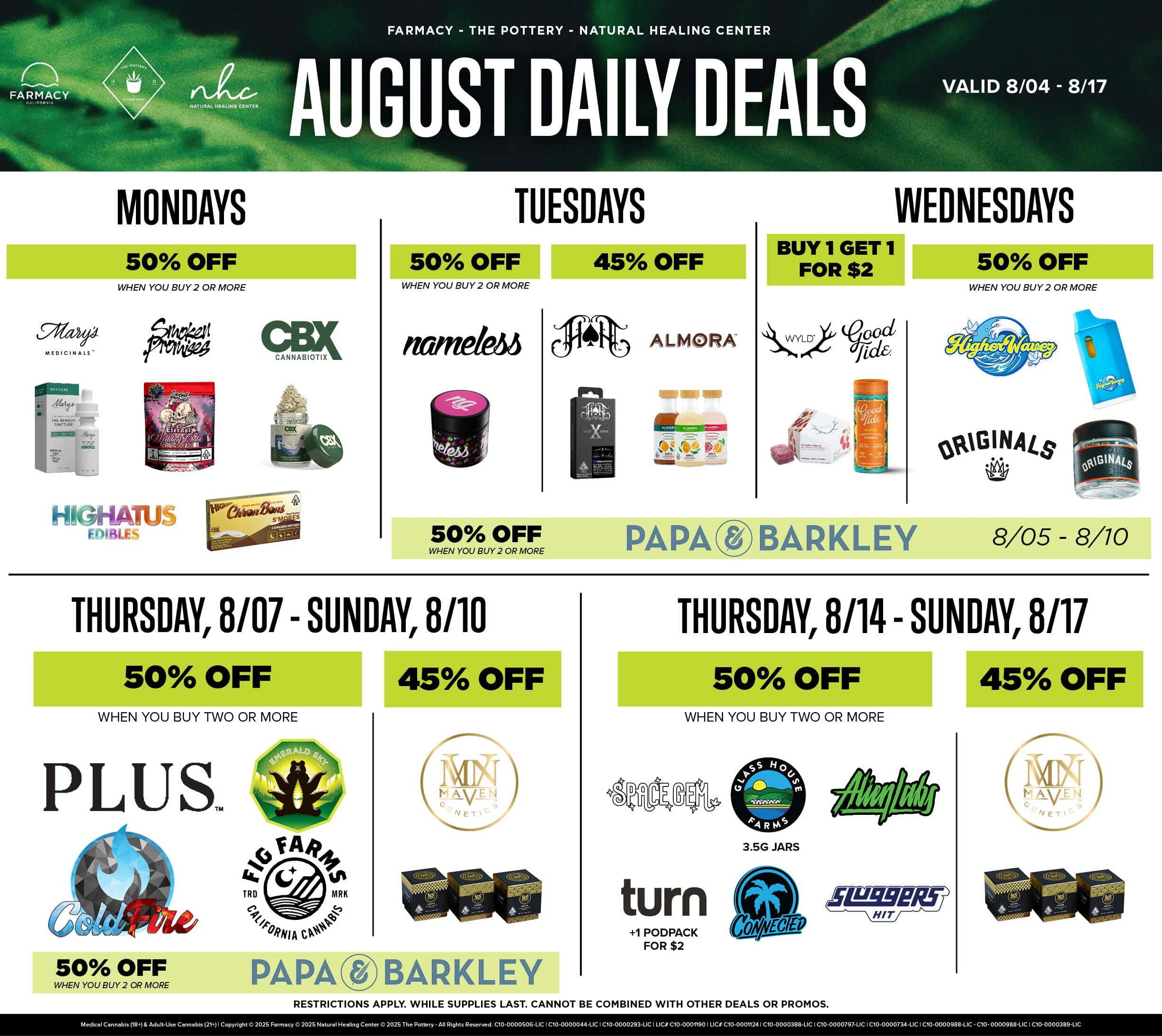 2 Week Promo Calendar