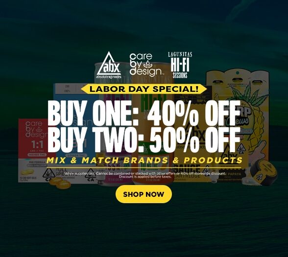 50% Off ABX, CBD & Lagunitas