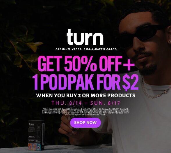 50% Off TURN + 1 PODPAK for $2